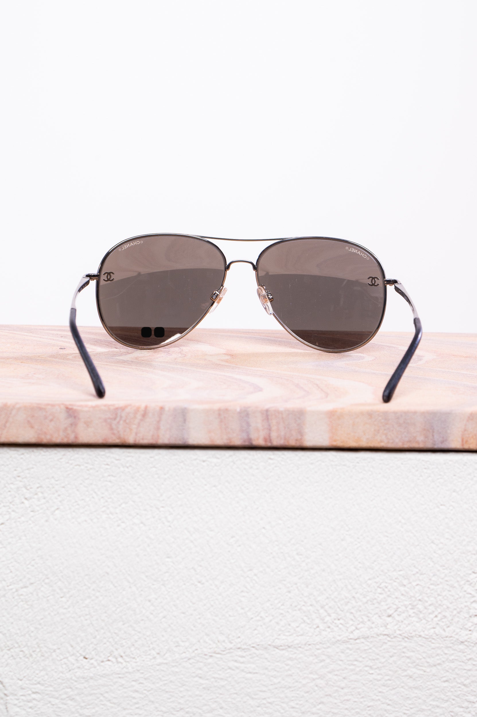 Gunmetal Mirror Lens CC Aviator Sunglasses