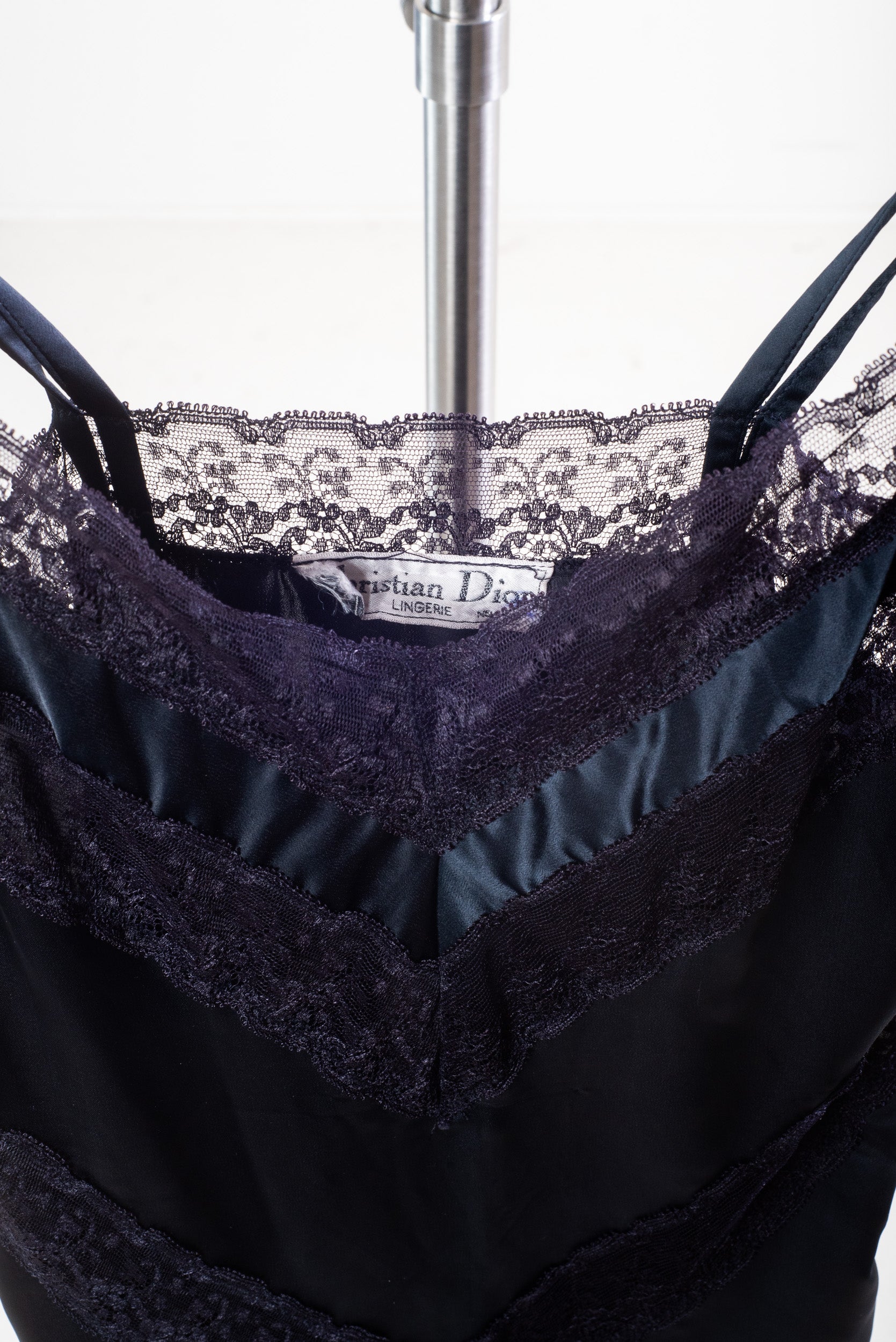 Vintage Satin & Lace Slip Dress