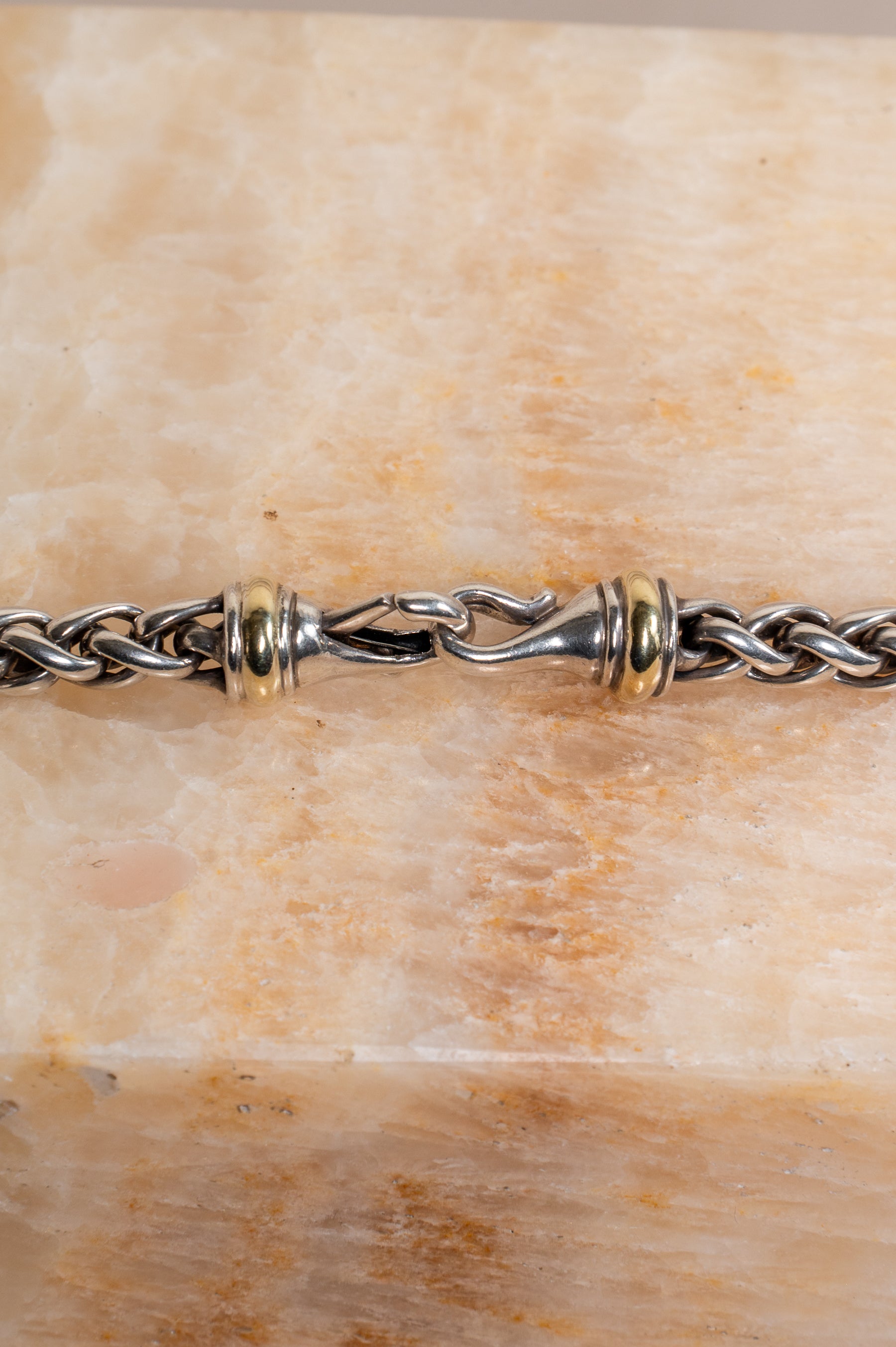 Silver Wheat Link Necklace