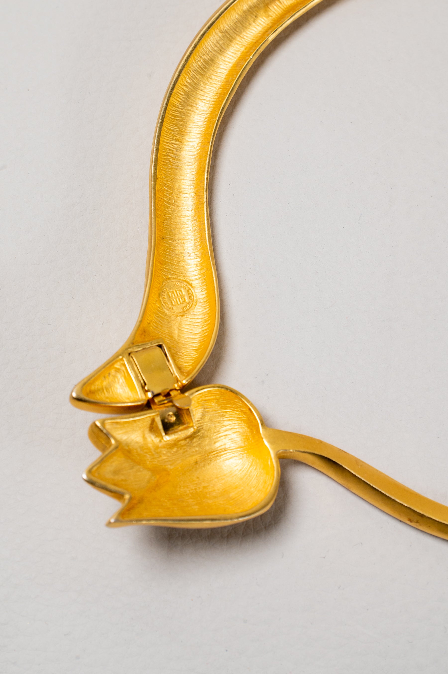 Vintage 1990's Paris Gold Tulip Necklace