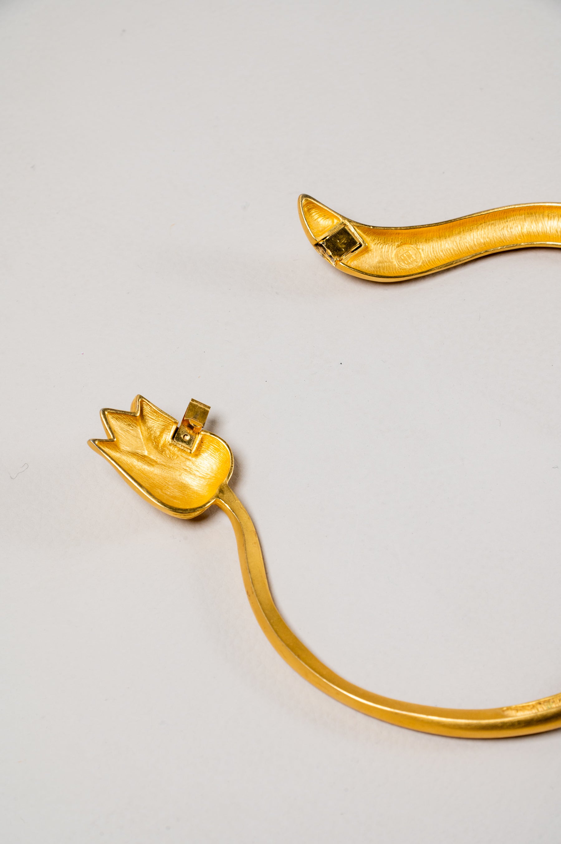 Vintage 1990's Paris Gold Tulip Necklace