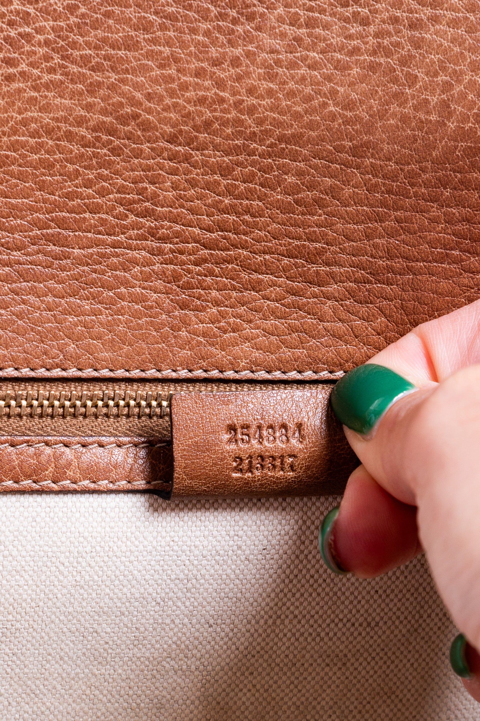 Chestnut Bamboo Top Handle Bag