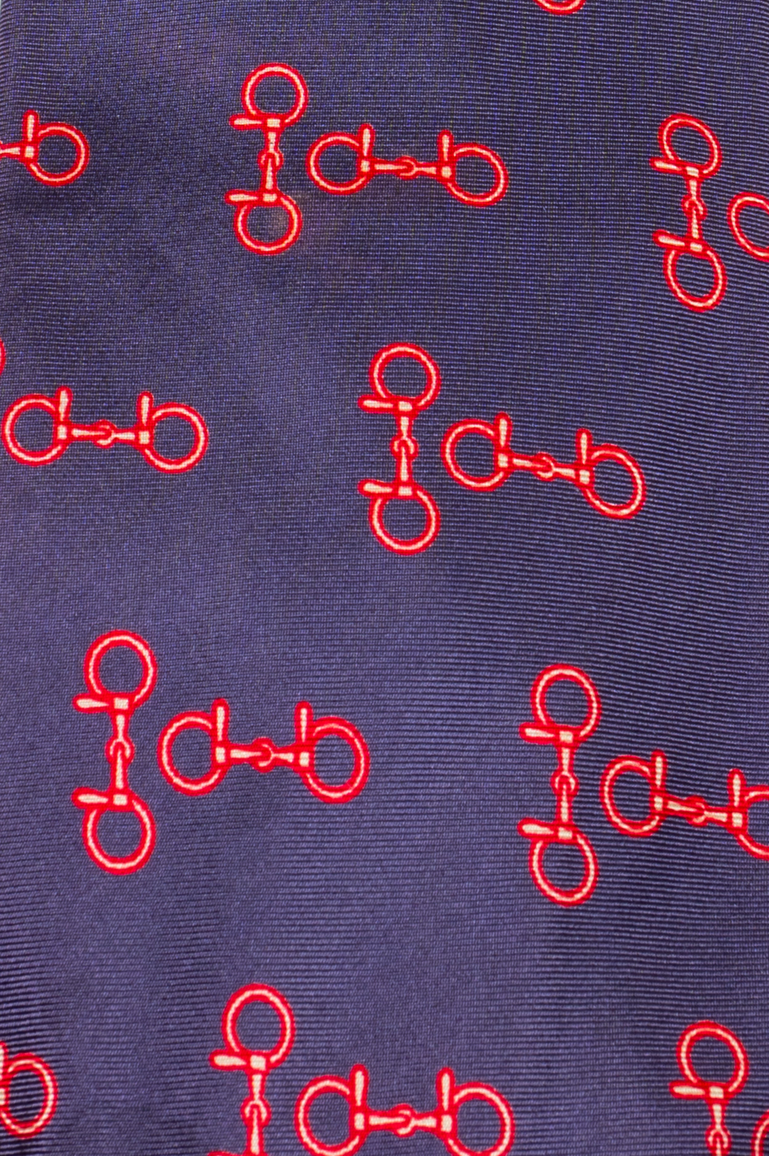 Horsebit Printed Tie