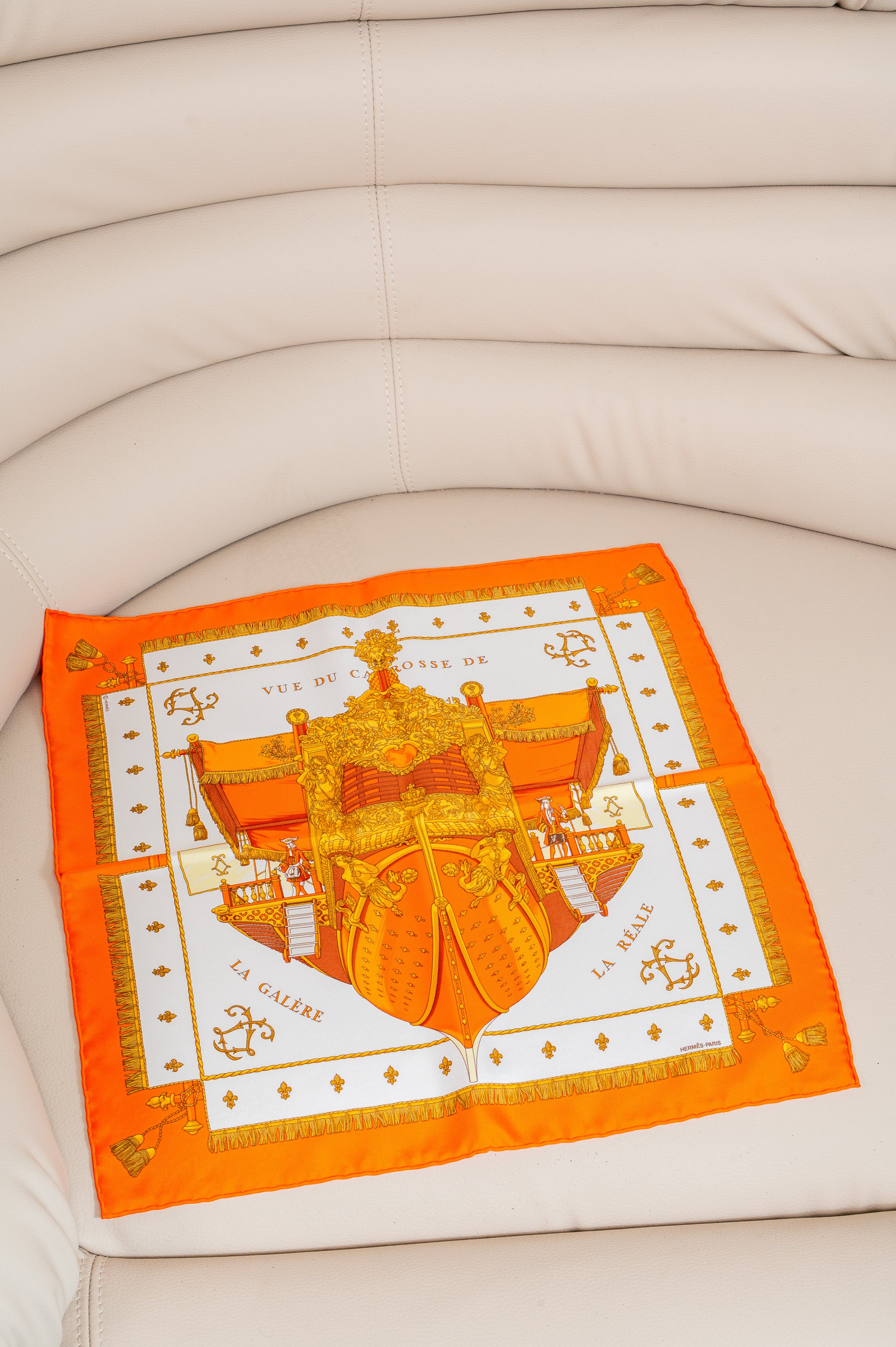 Vue du Carrosse de la Galere la Reale 45 Scarf