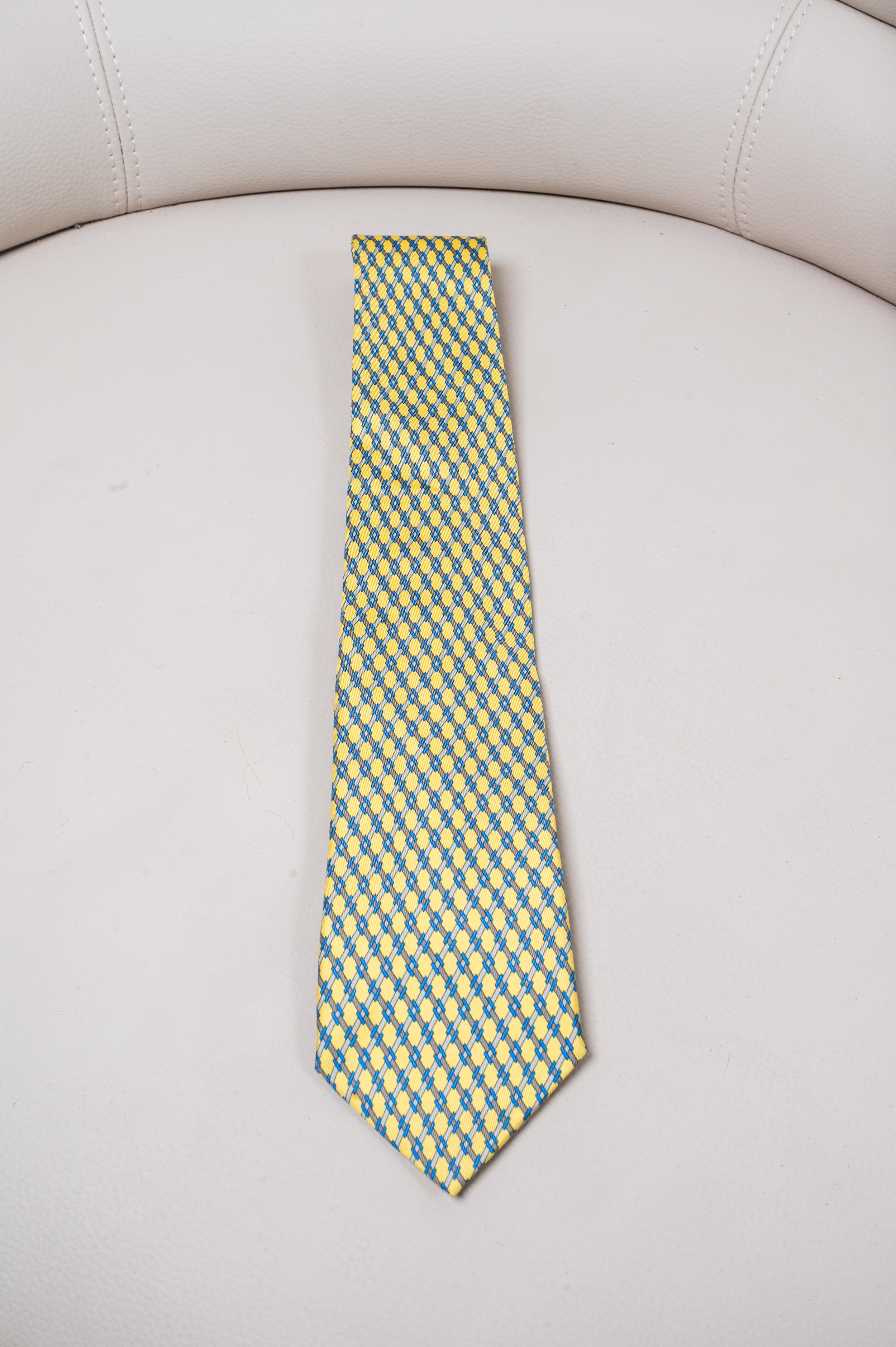 Yellow Printed Tie