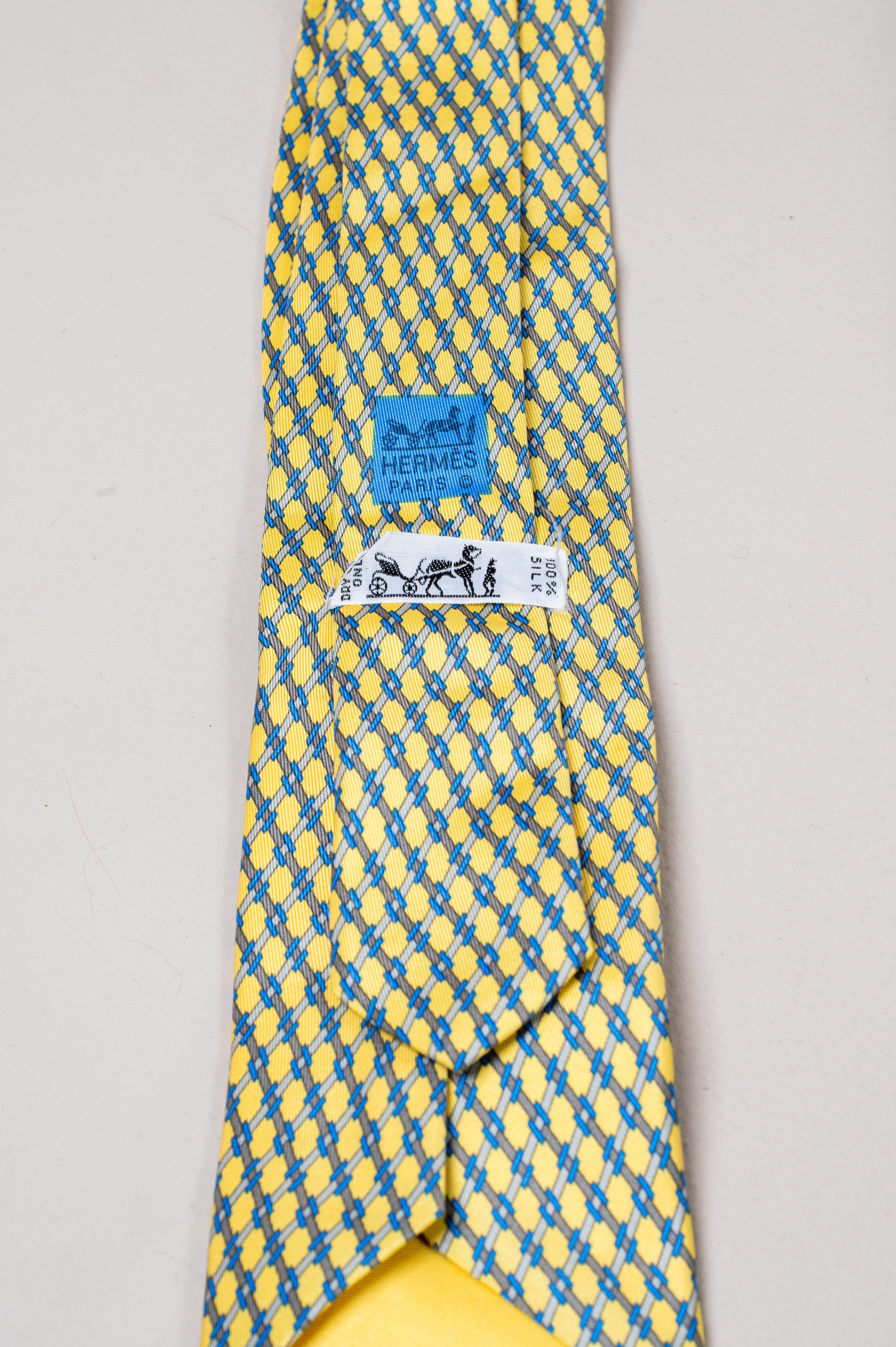 Yellow Printed Tie