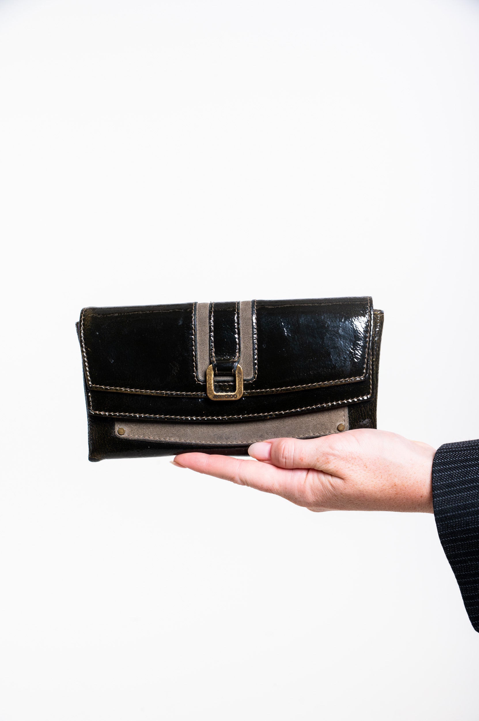 Green Patent Leather Mahala Wallet