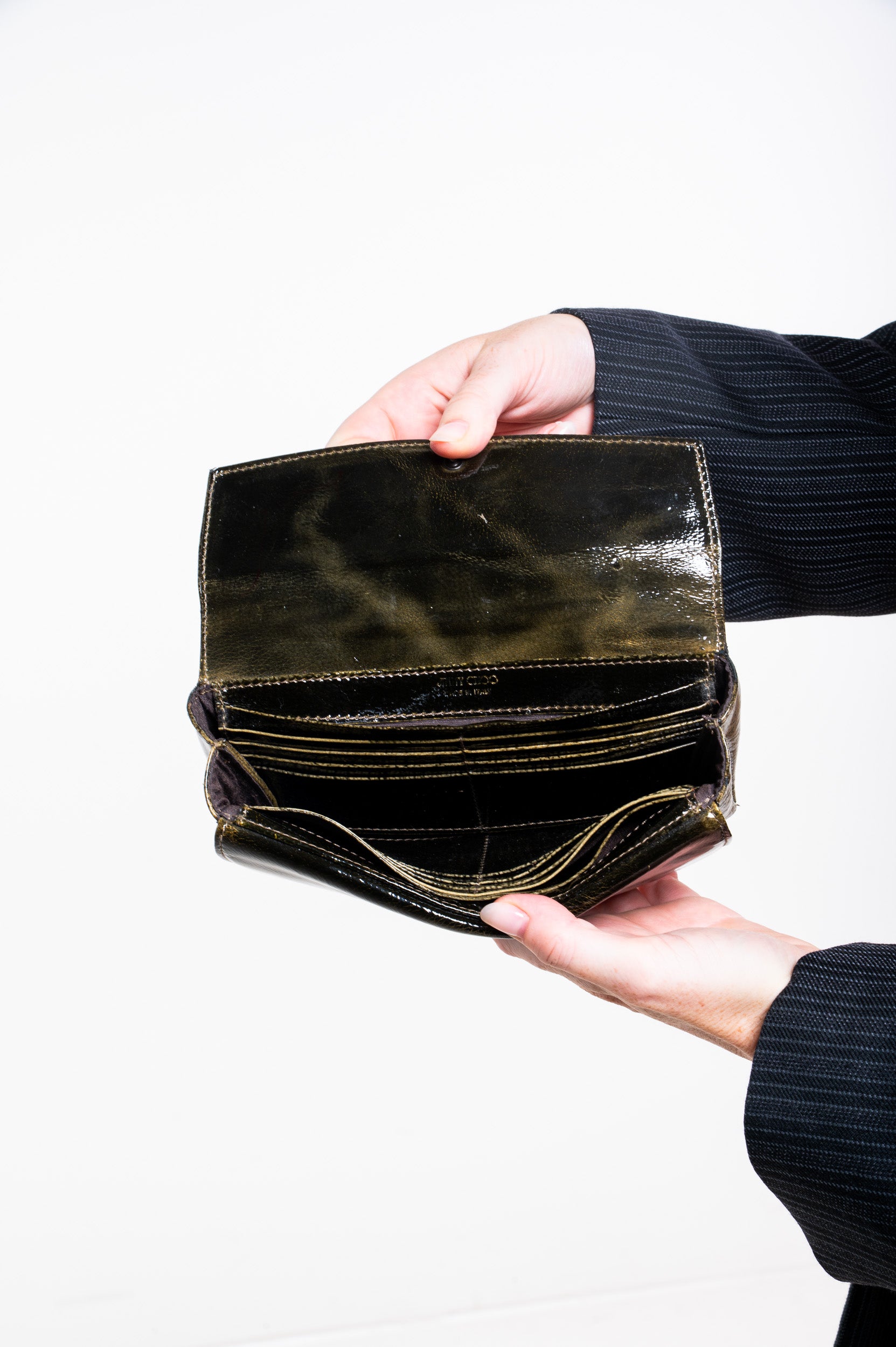 Green Patent Leather Mahala Wallet