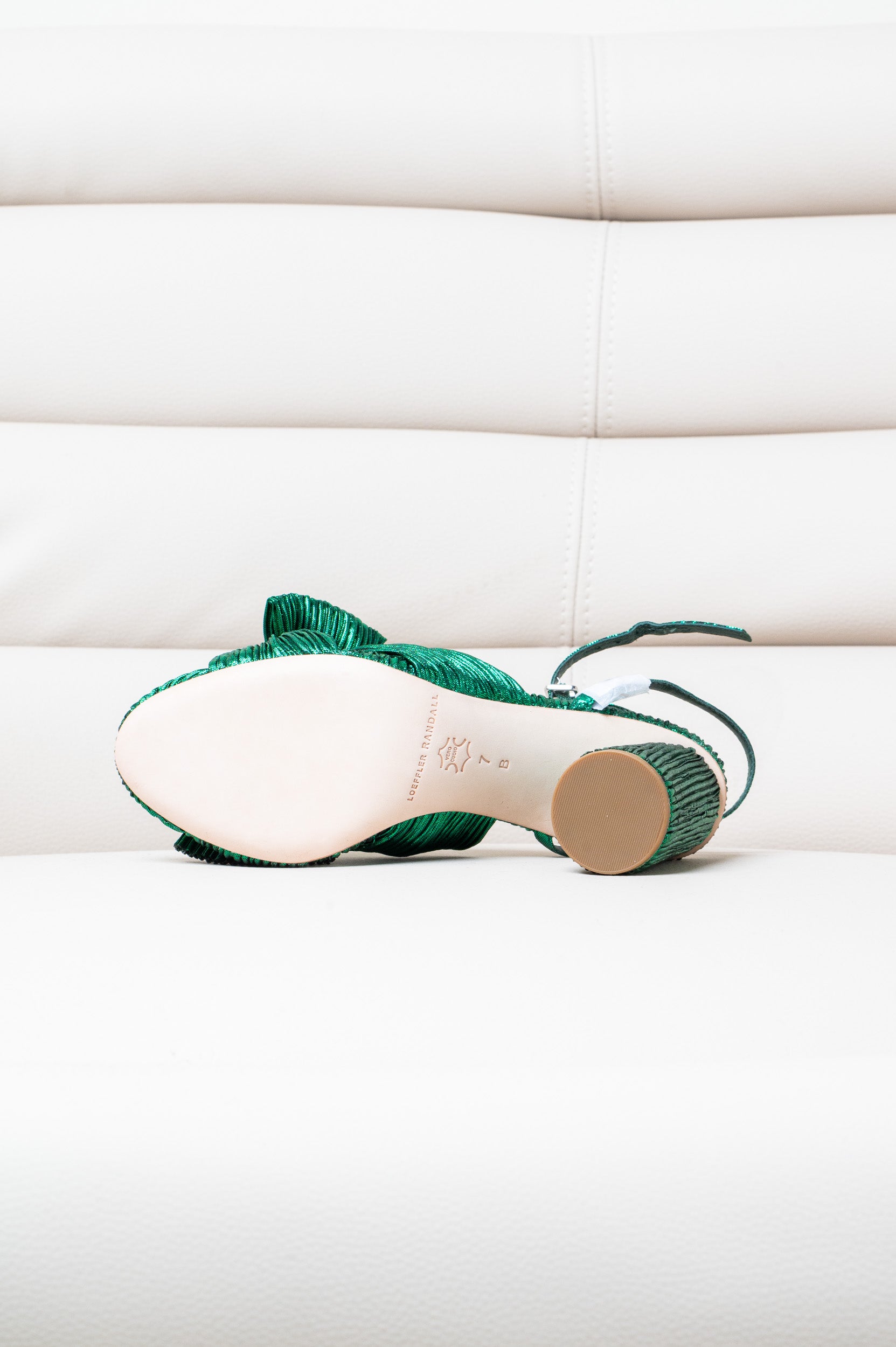 Emerald Camellia High Heel Sandal