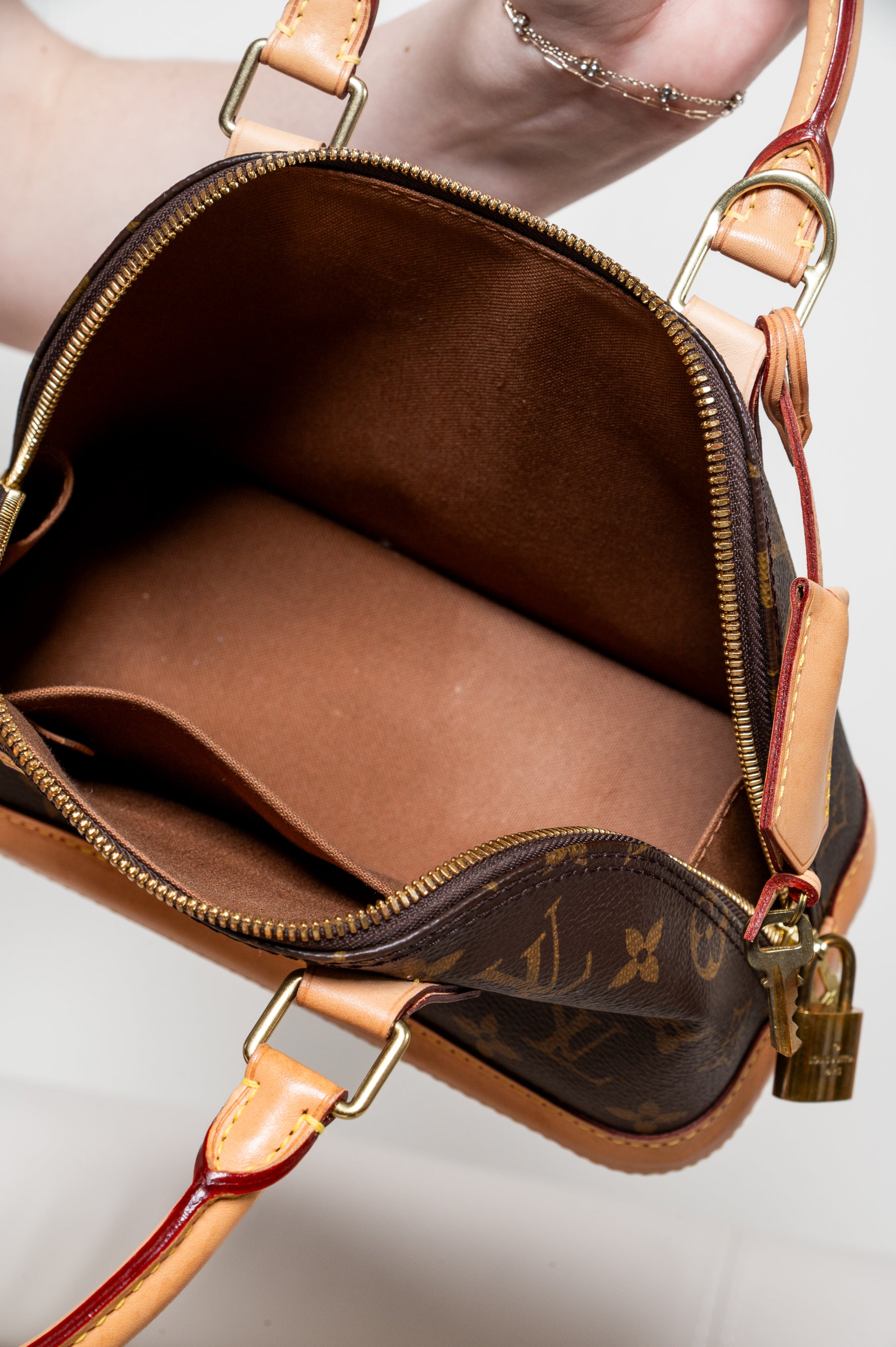 Monogram Alma BB Top Handle Bag