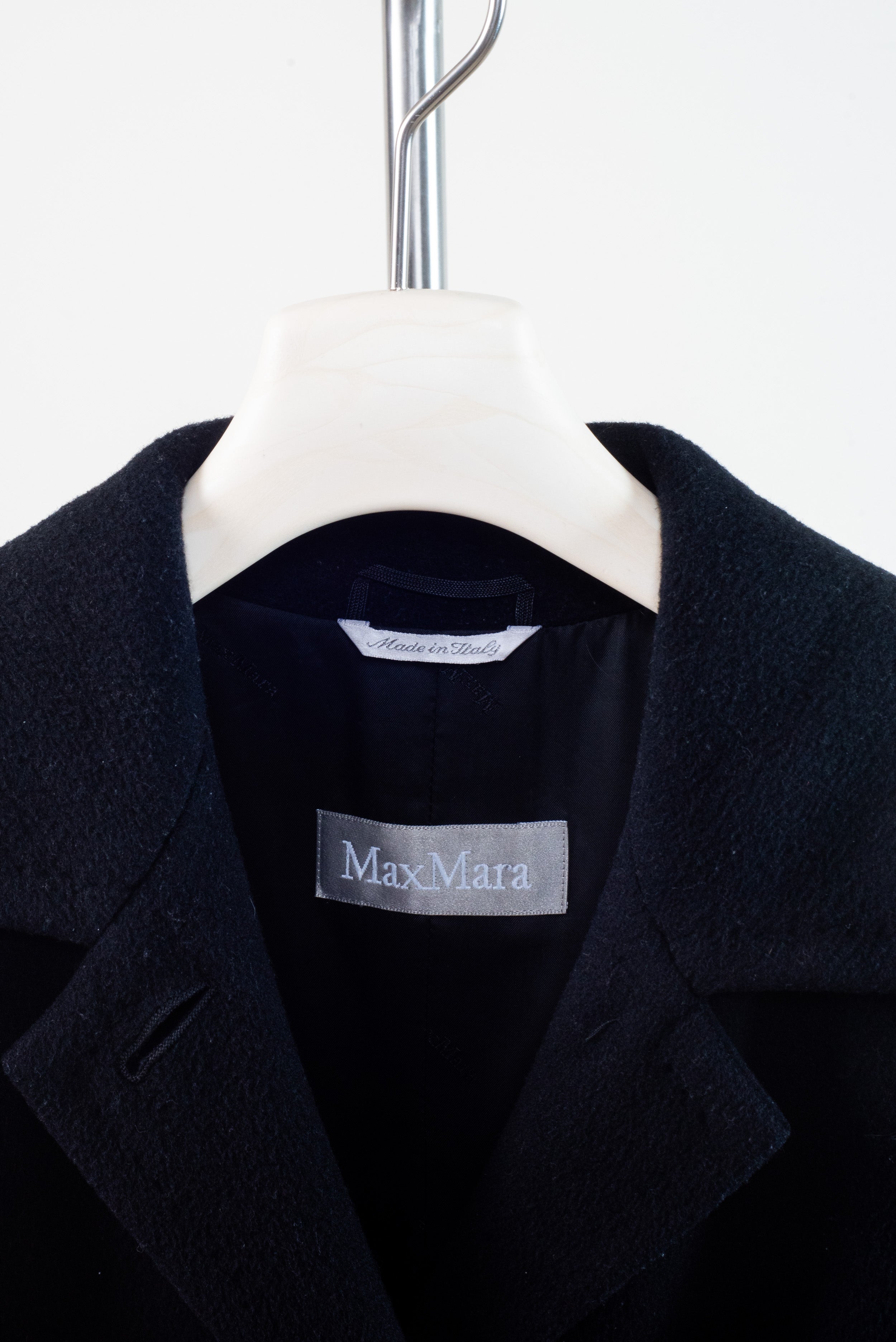 Black Oversized Wool Coat