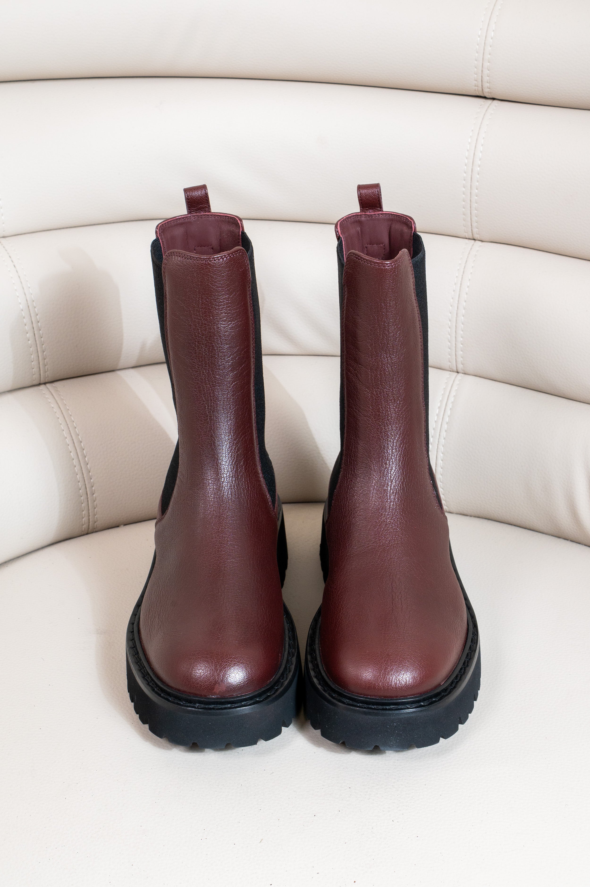 Brown Gancini Lug Chelsea Boot