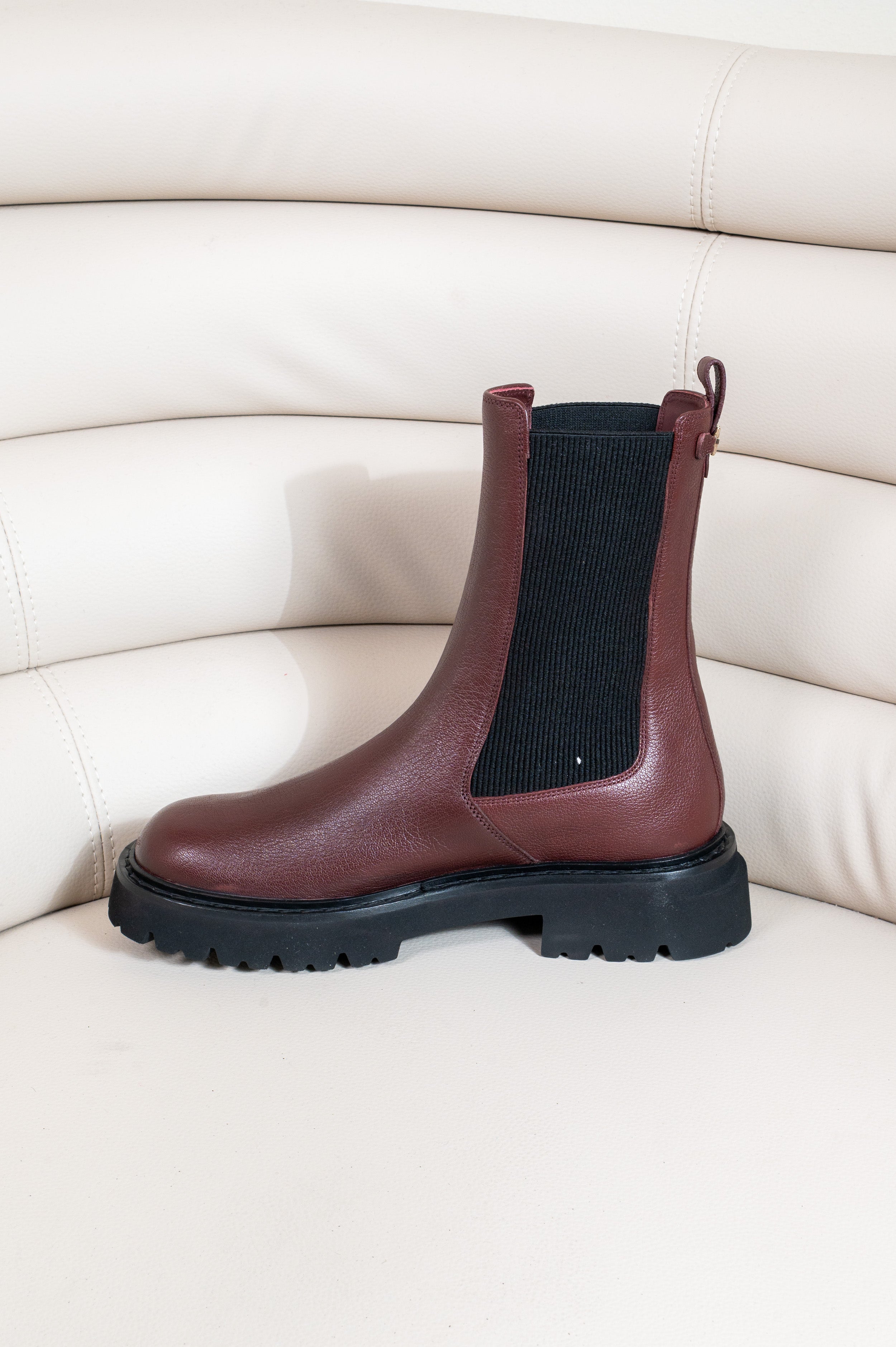 Brown Gancini Lug Chelsea Boot