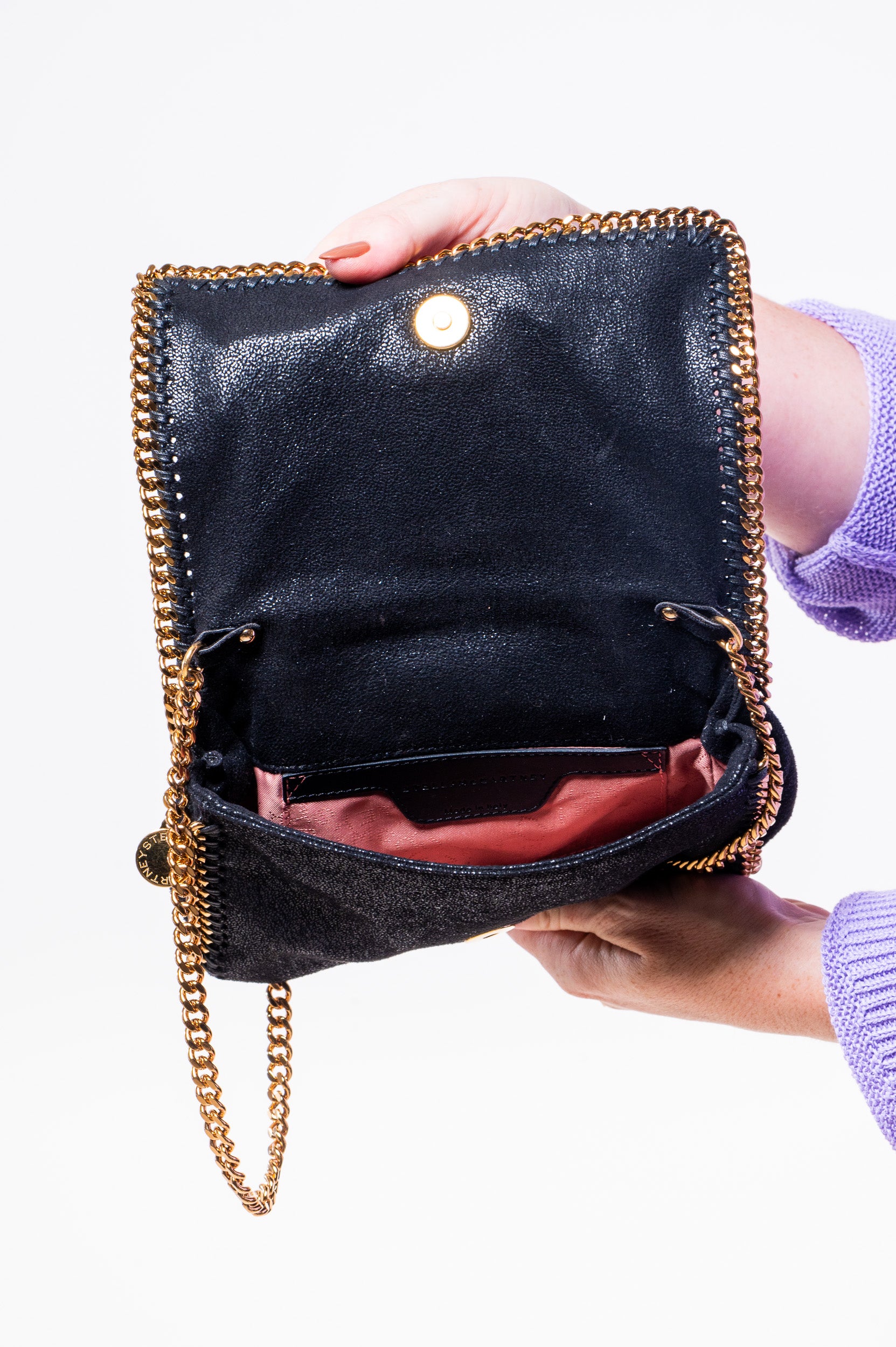 Black Mini Falabella Crossbody Bag