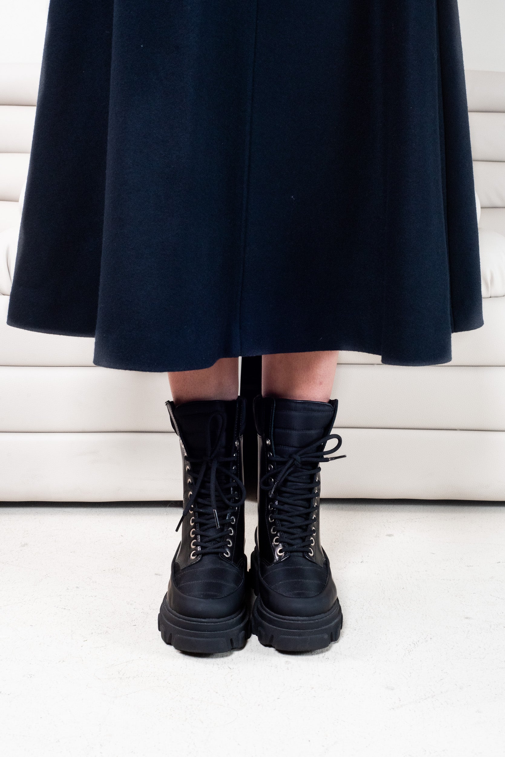 Navy A-Line Varsity Skirt