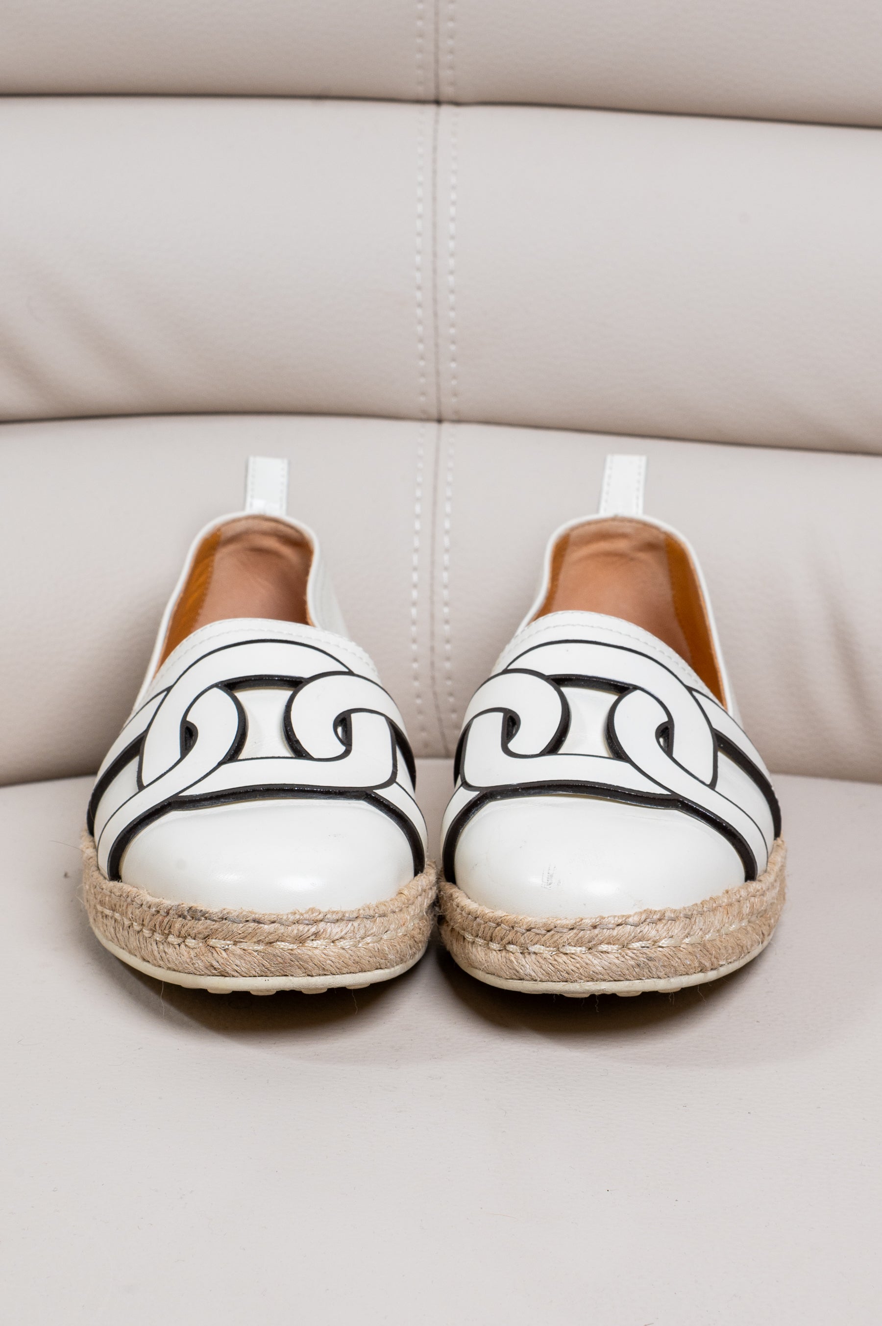 White Kate Chainlink Espadrille