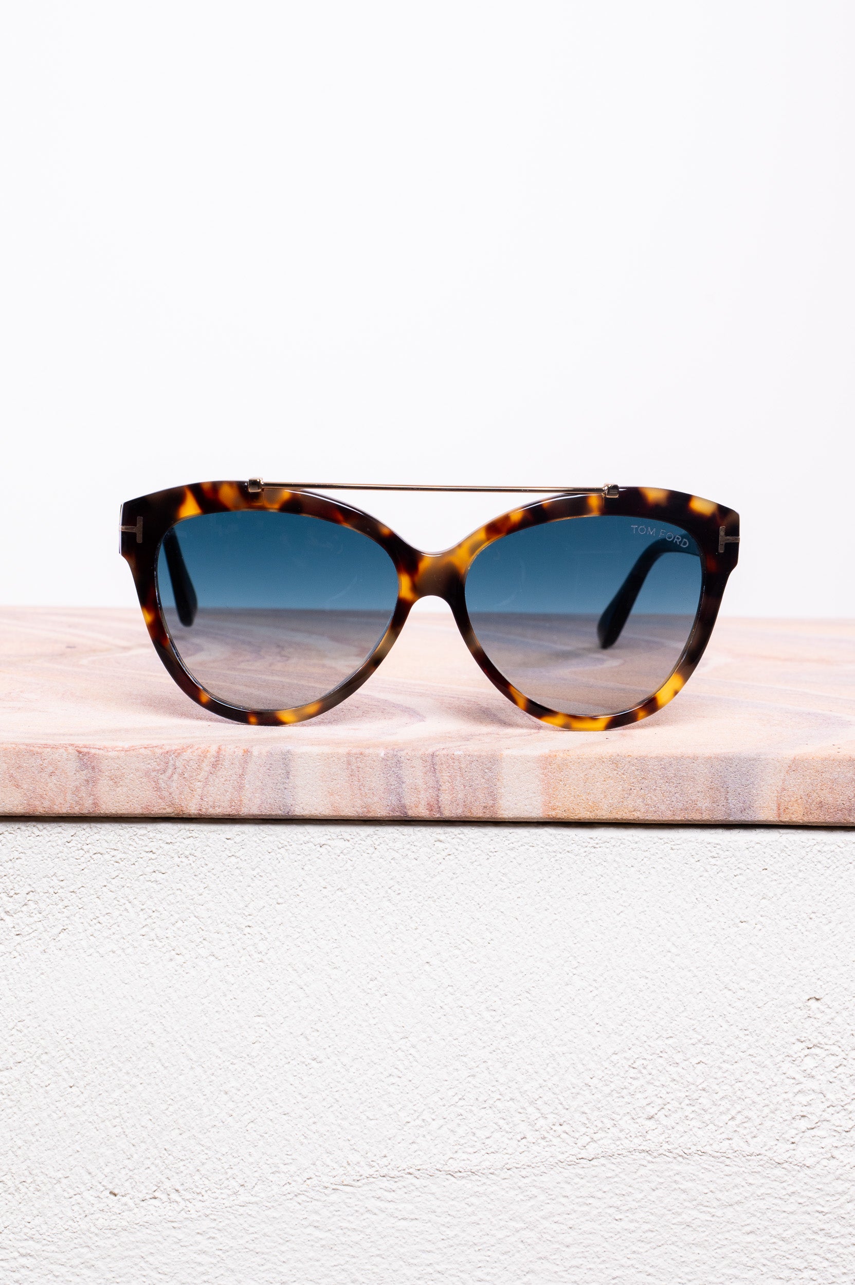 Livia Tortoise Blue Smoke Sunglasses