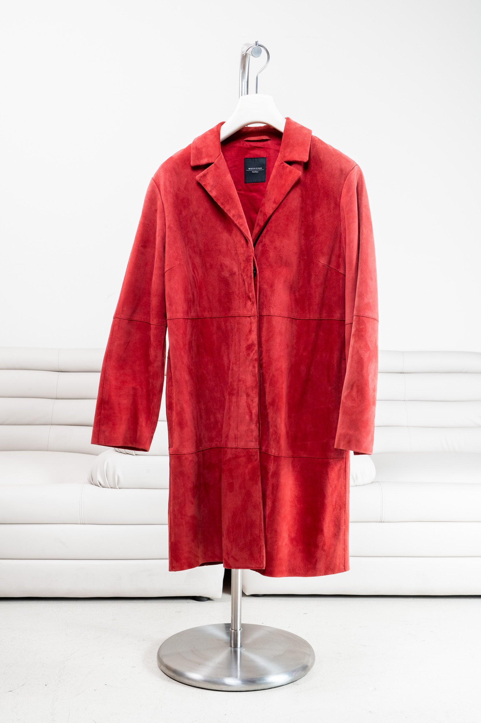 Brick Suede-like Coat
