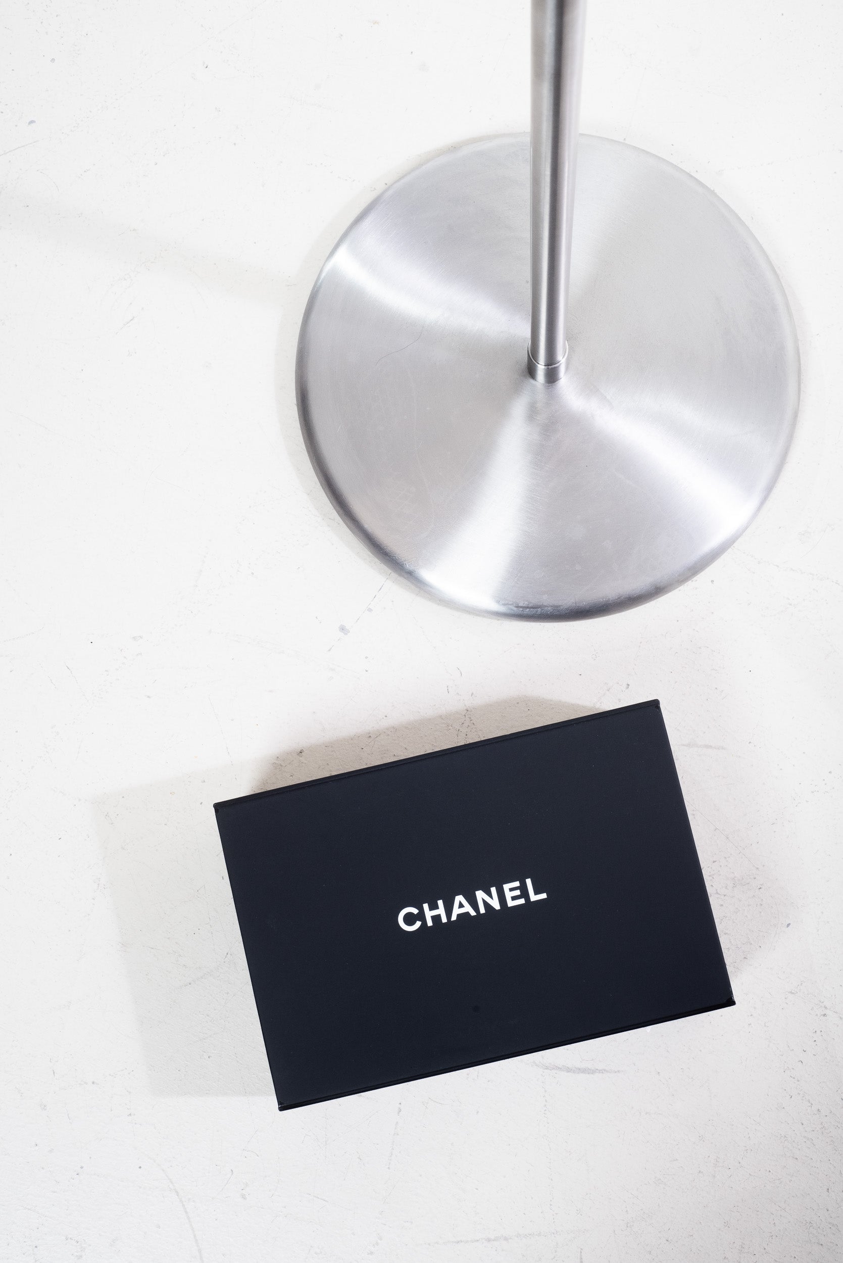 Box of Chanel Mini Burgundy Calfskin 22 Hobo Bag