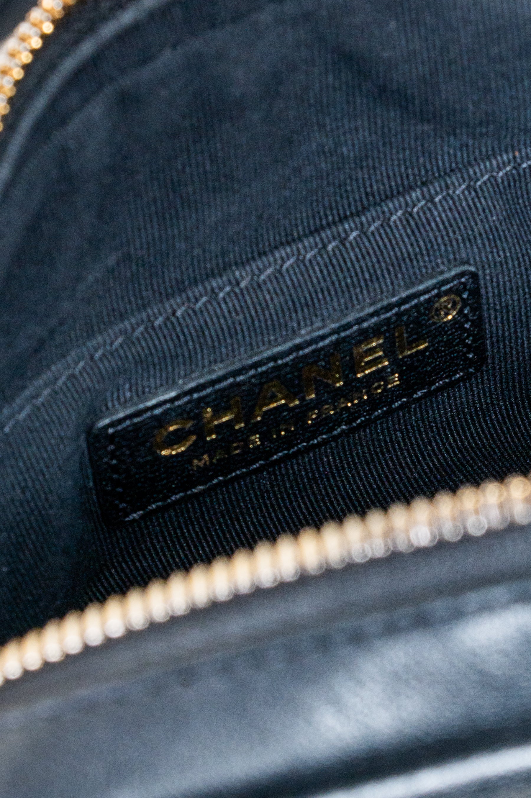 Black Small Calfskin Quilted Camera Crossbody