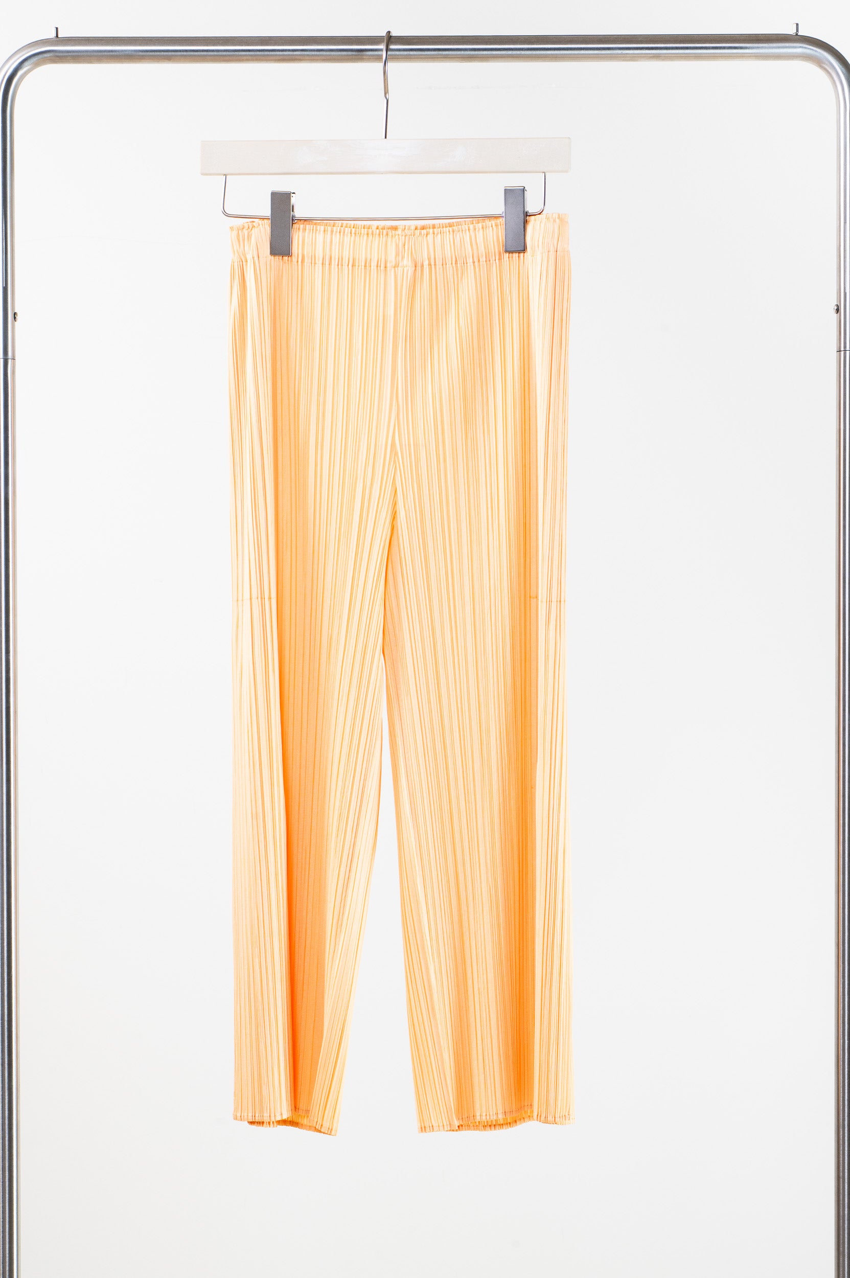 Light Orange Flare Pleated Pant