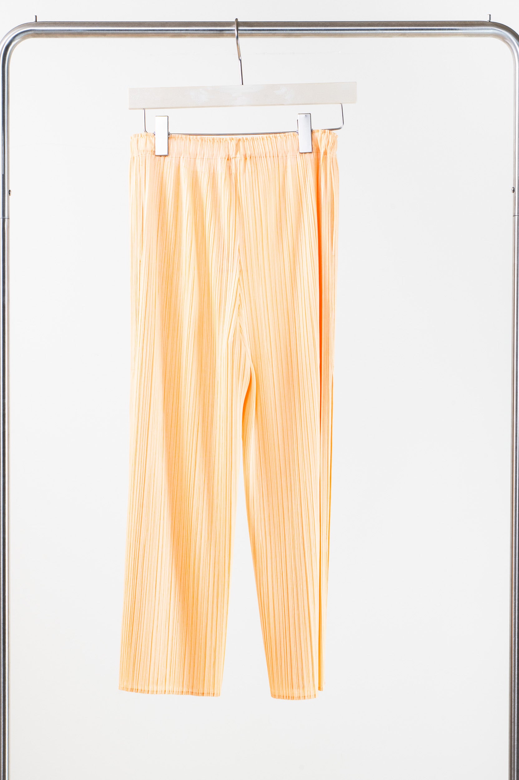 Light Orange Flare Pleated Pant