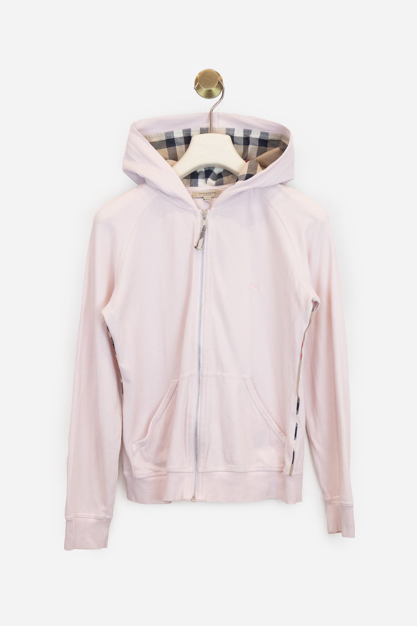 Pink Zip Up Hoodie  Cotton