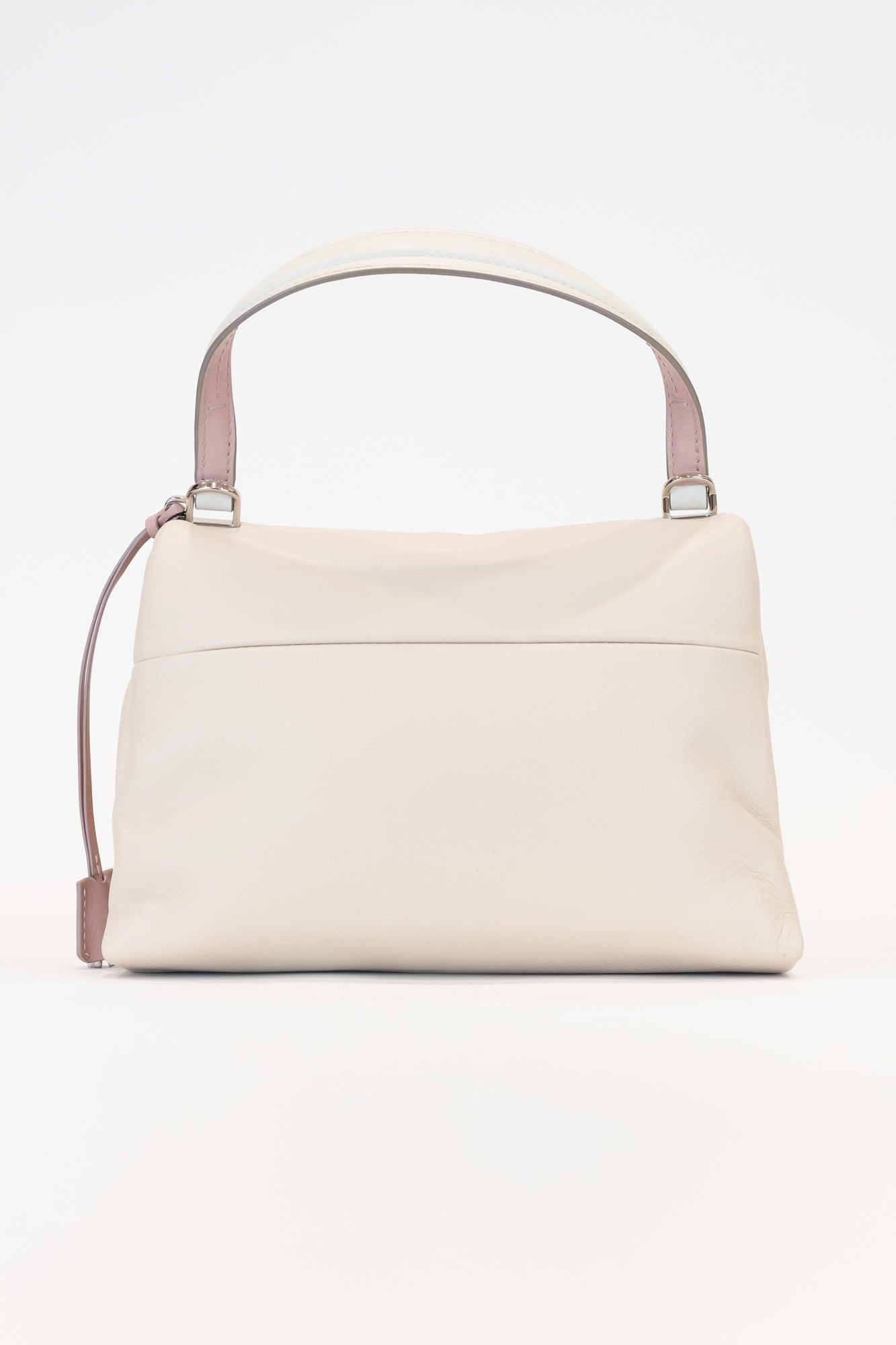 Nude Top Handle Leather Tote