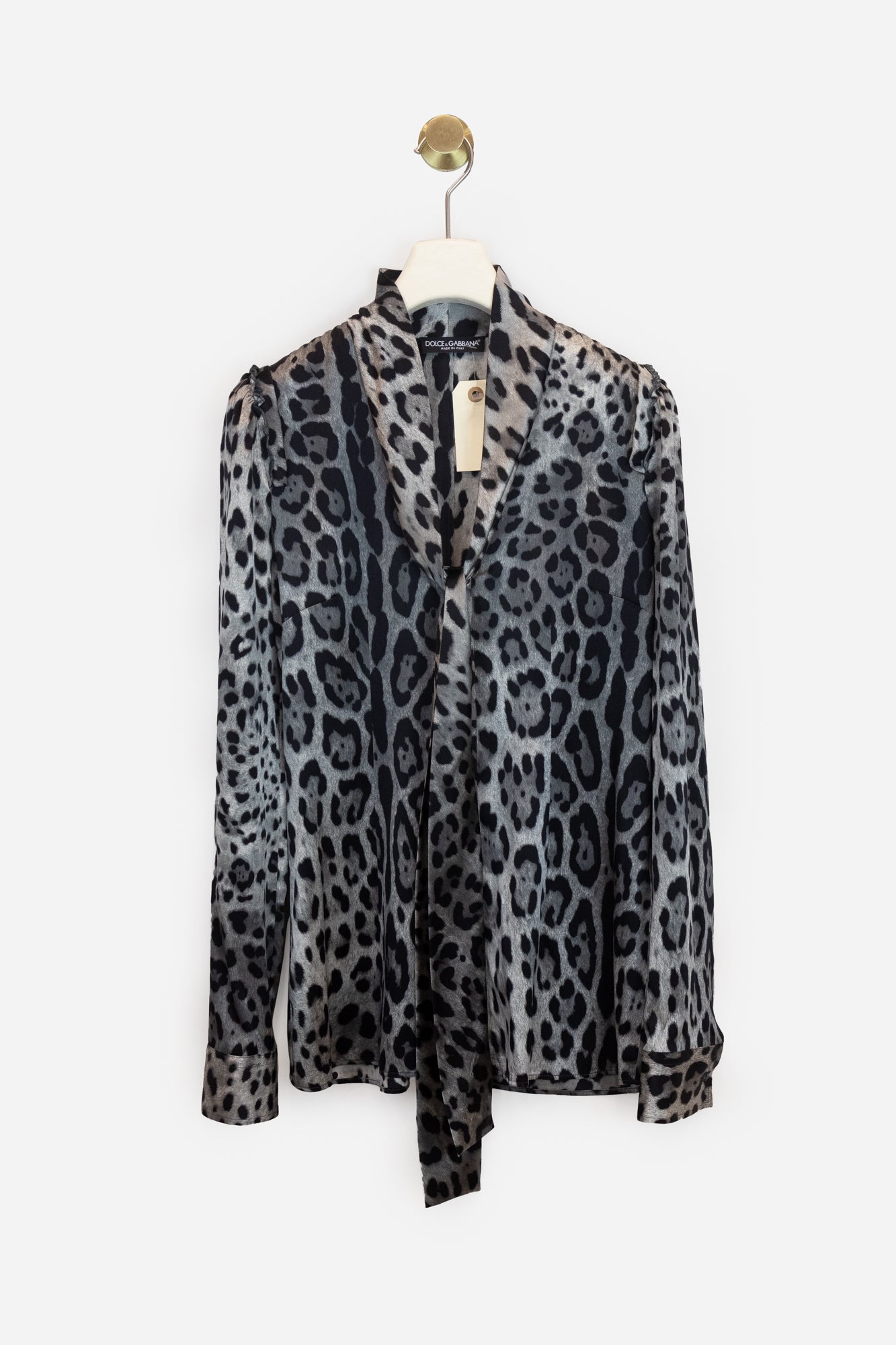 ANimal Print Silk Blouse Silk