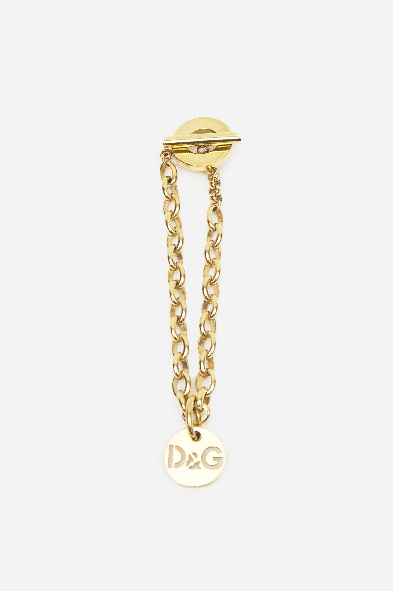 Gold D&G Charm Toggle Bracelet