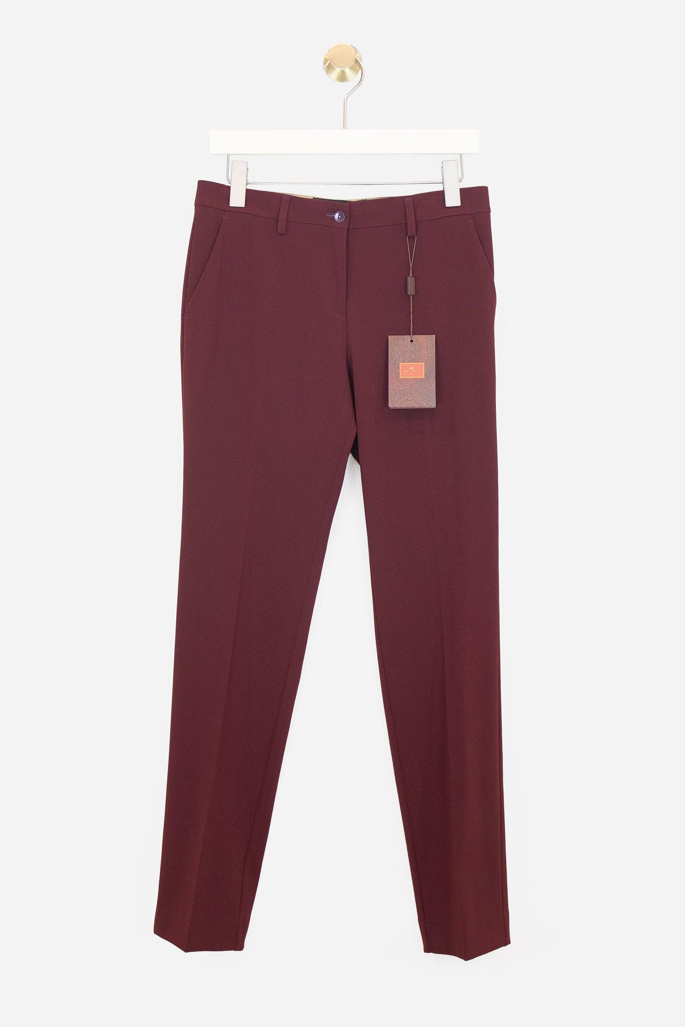 Burgundy Stretch Trouser Triacetate/Poly