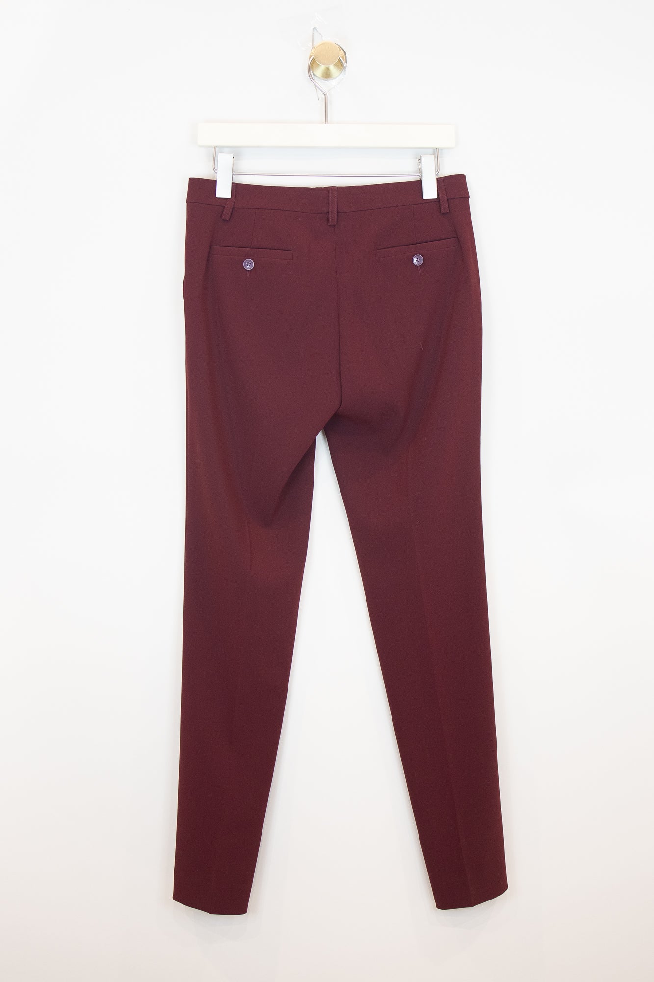 Burgundy Stretch Trouser Triacetate/Poly