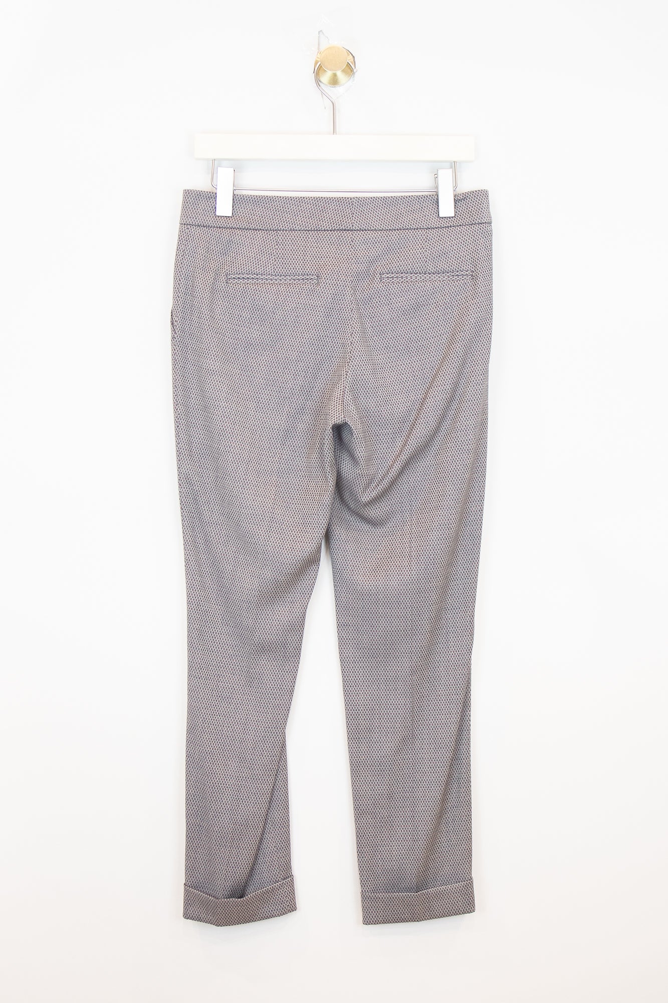 Wool Printed Cuff Pant Wool