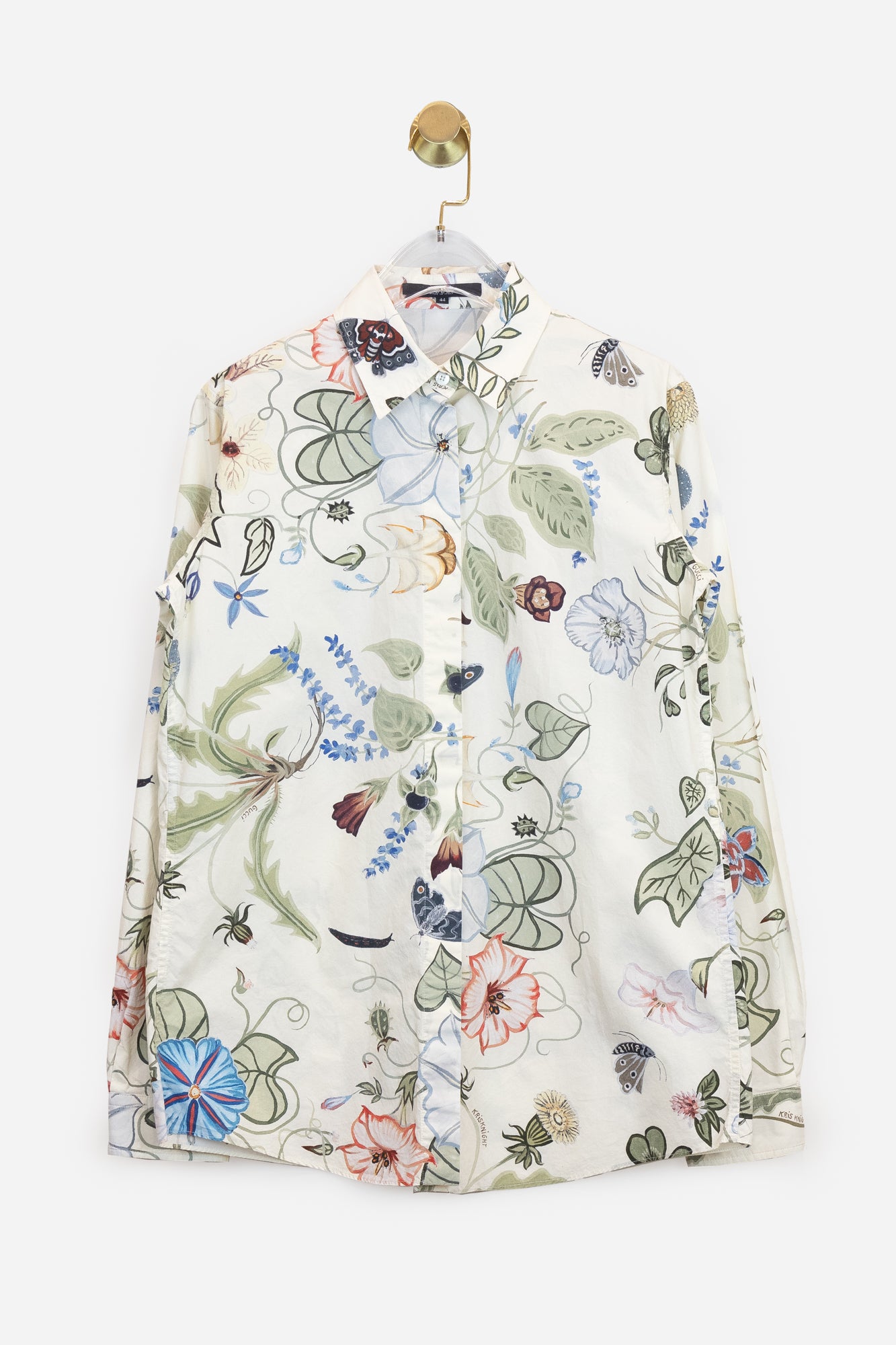 Creme Multi Coloured Floral Blouse