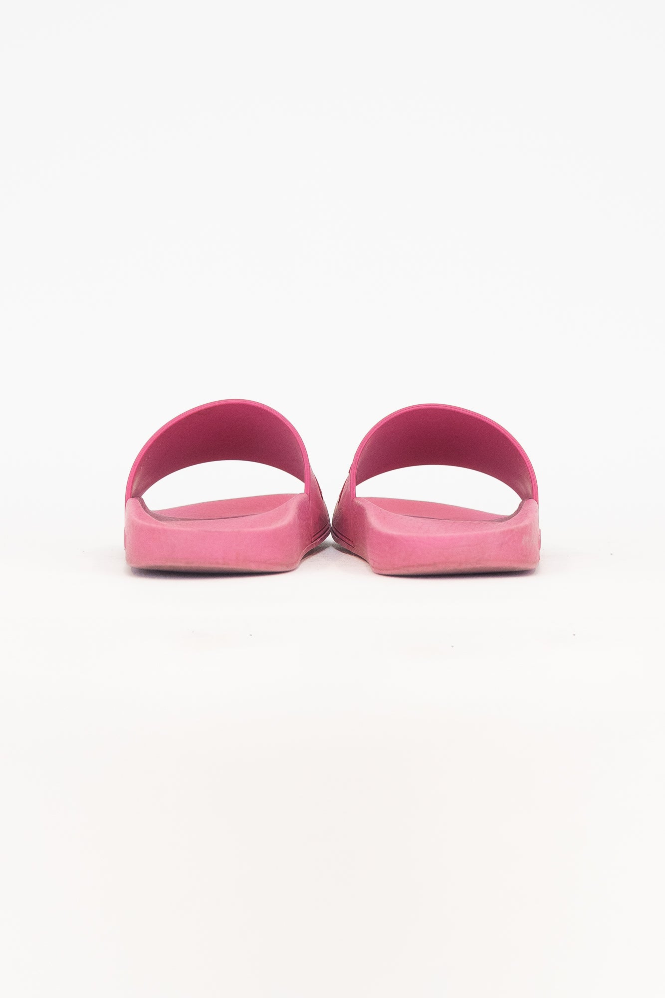 Pink Rubber Slide Sandals