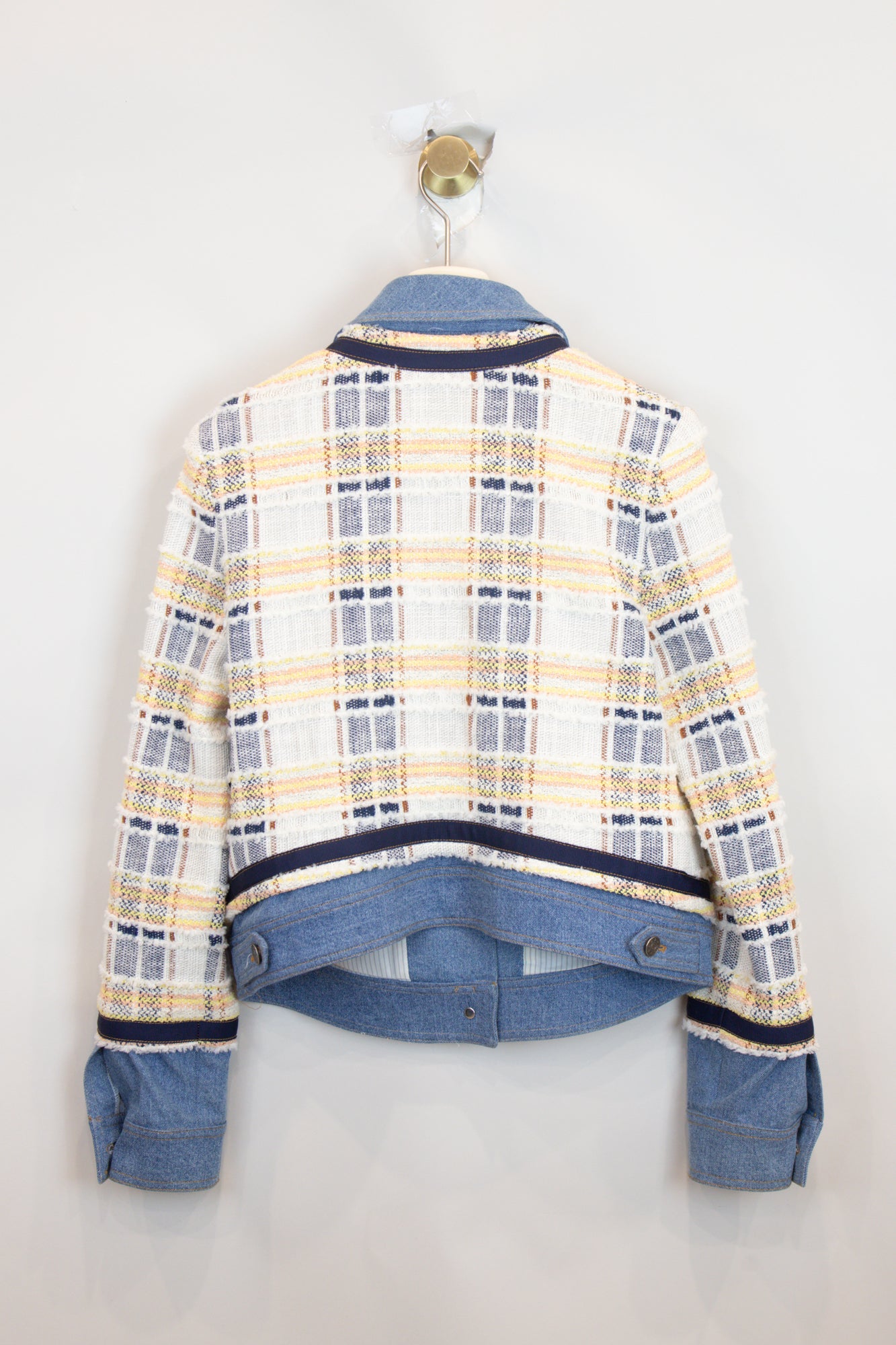 Denim Underlay Button Up Jacket Cotton/Nylon