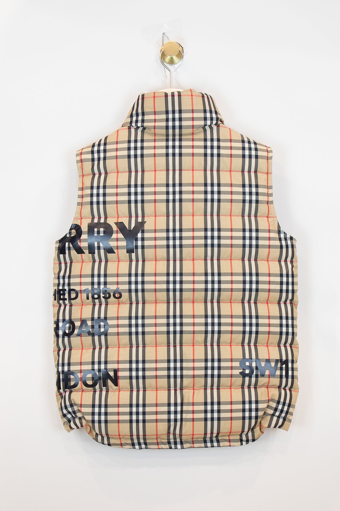 Men's Horseferry Print Check Gilet