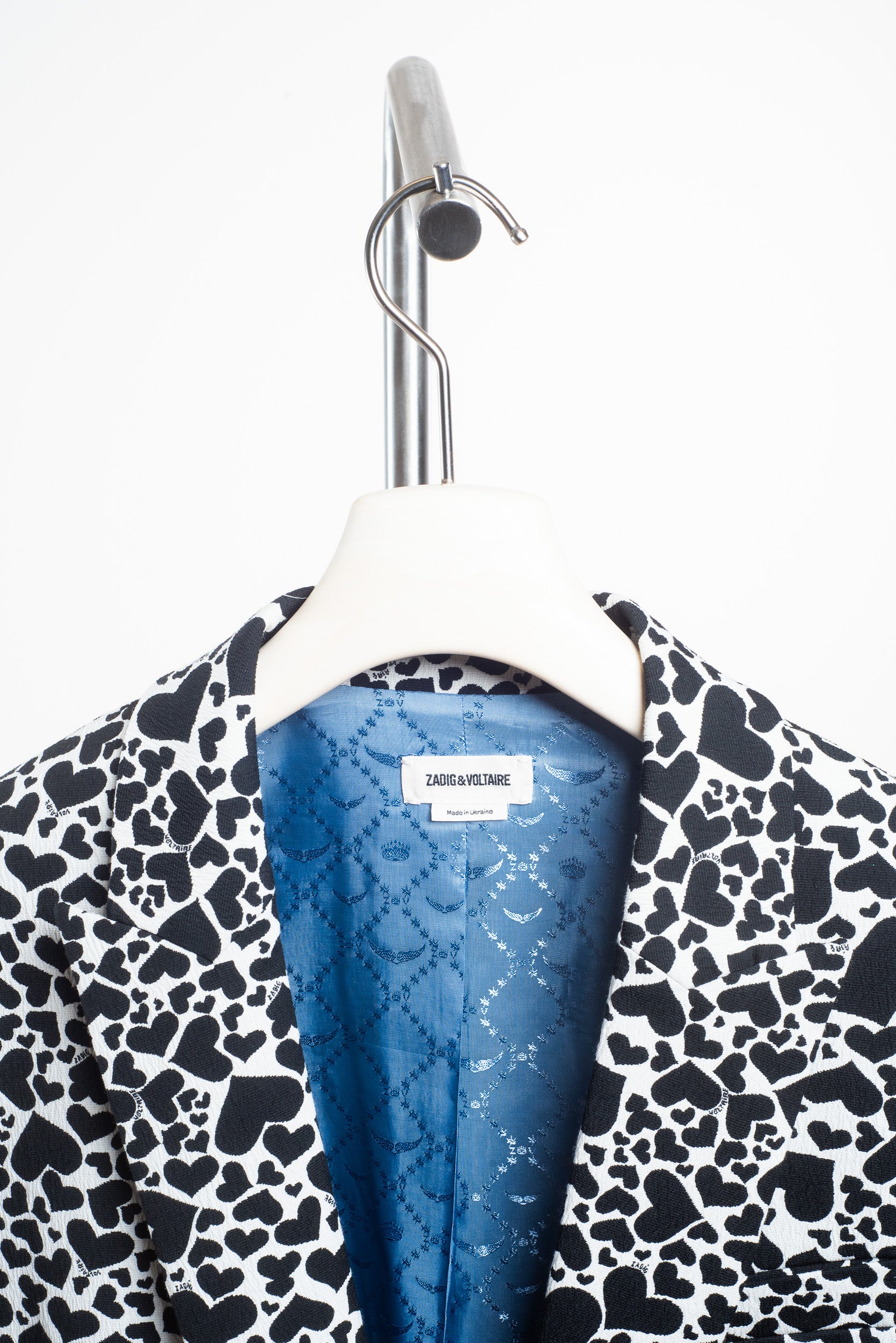 Black and White Viking Jac Coeur Blazer