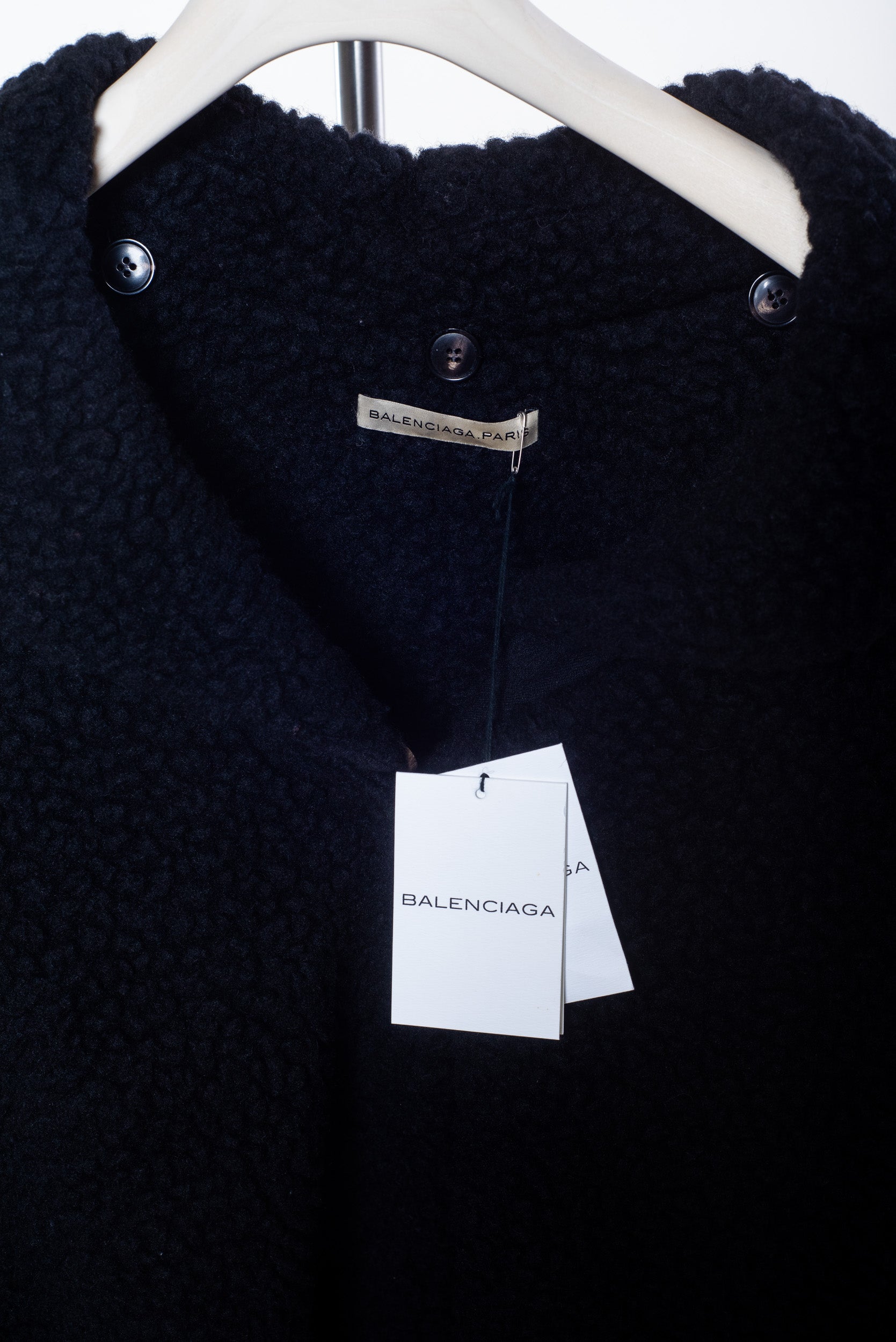 Black Sherpa Oversize Jacket