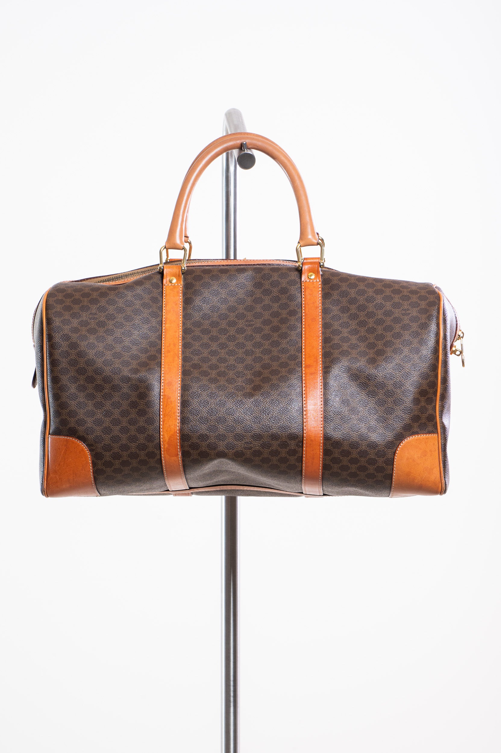 Back view of Celine Vintage Brown Medium Boston Bag