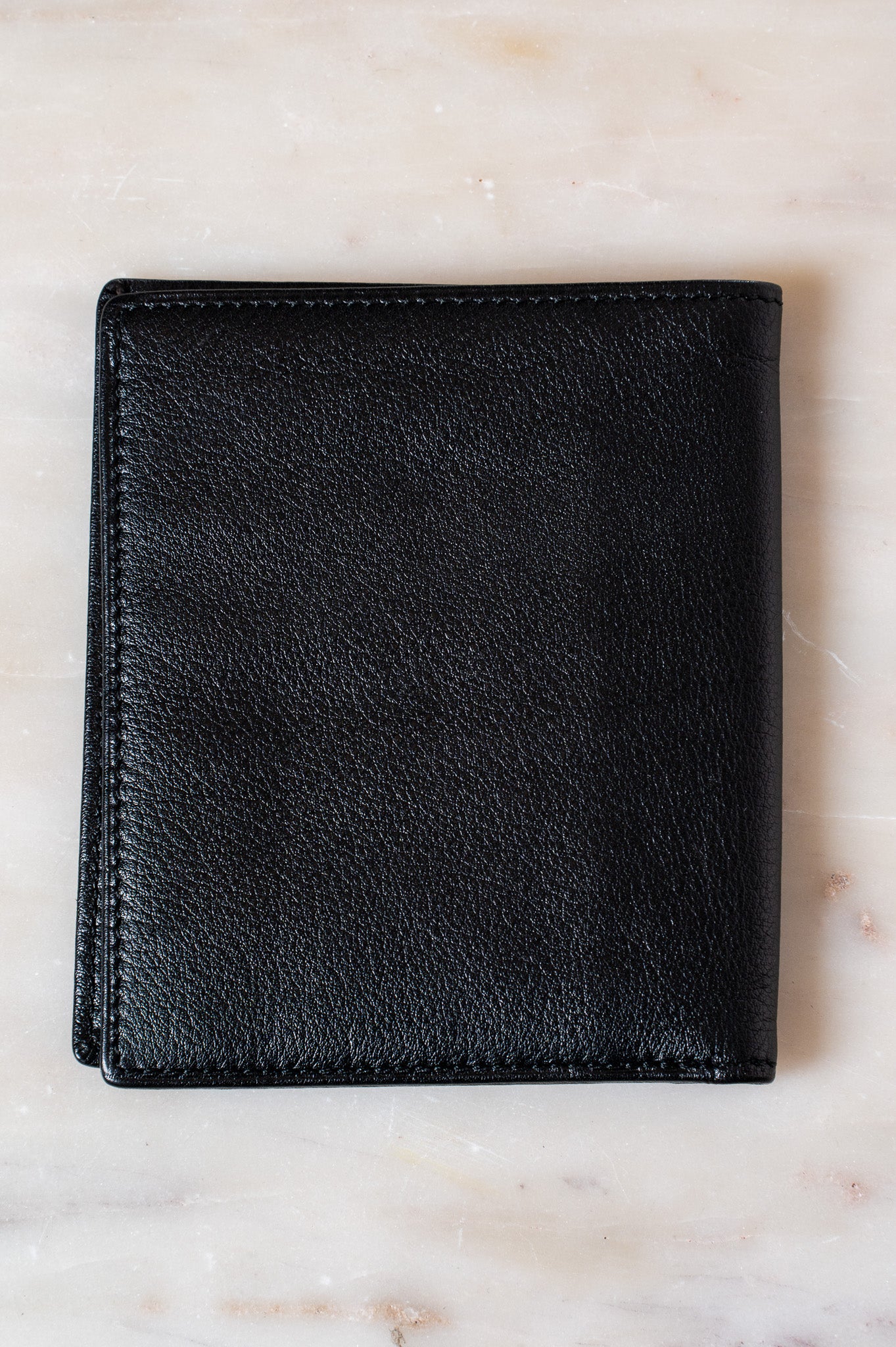 Black Bi-Fold Leather Wallet