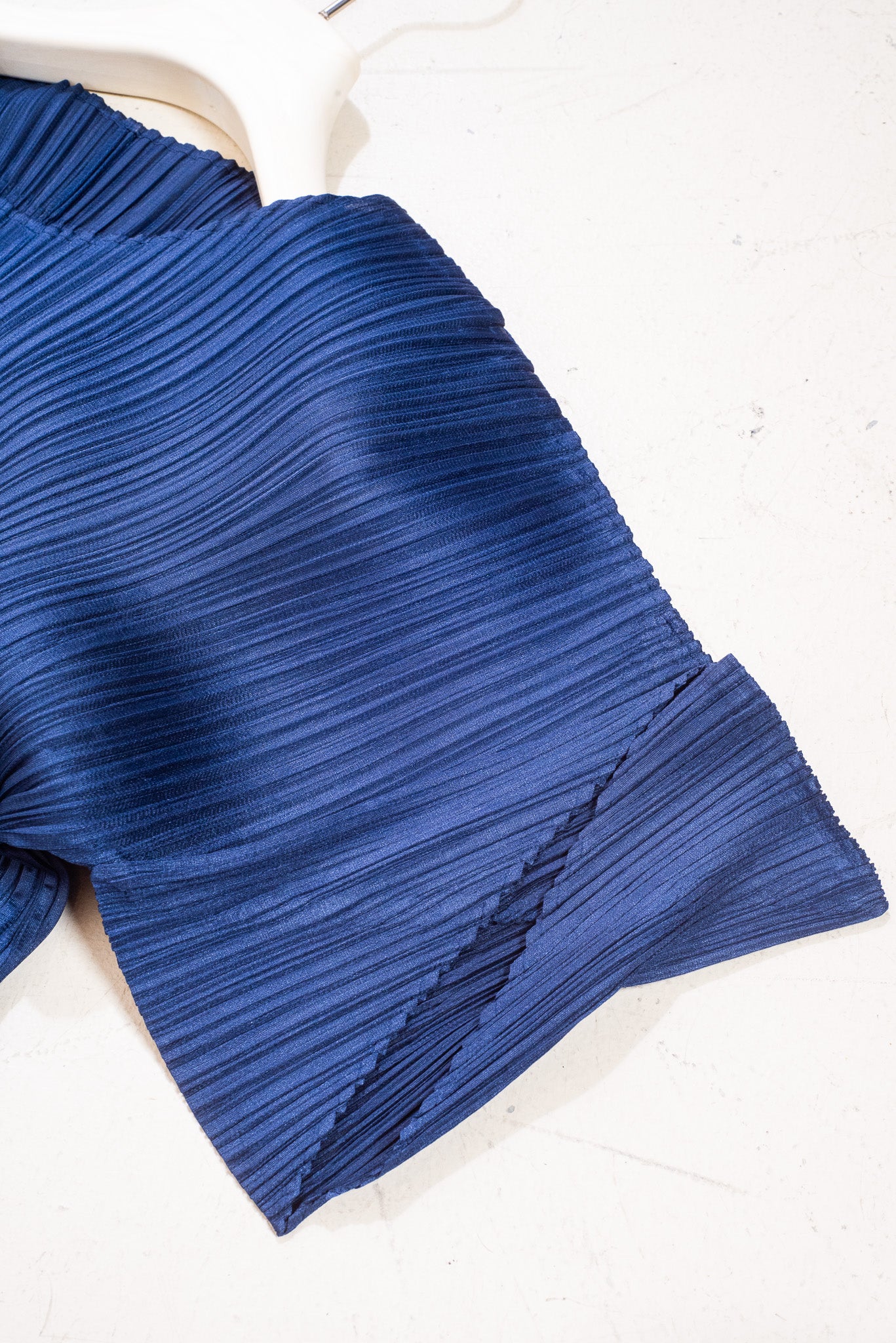 Additional details of Issey Miyake Pleats Please Navy T-Shirt Pleated Maxi Dress