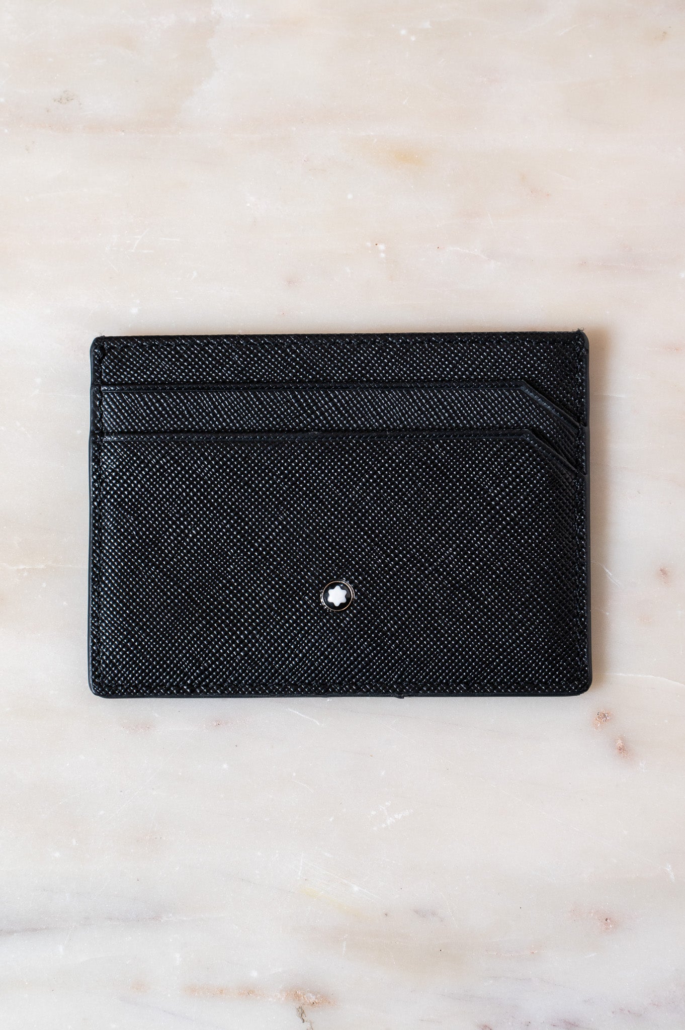 Black Saffiano Leather Card Holder