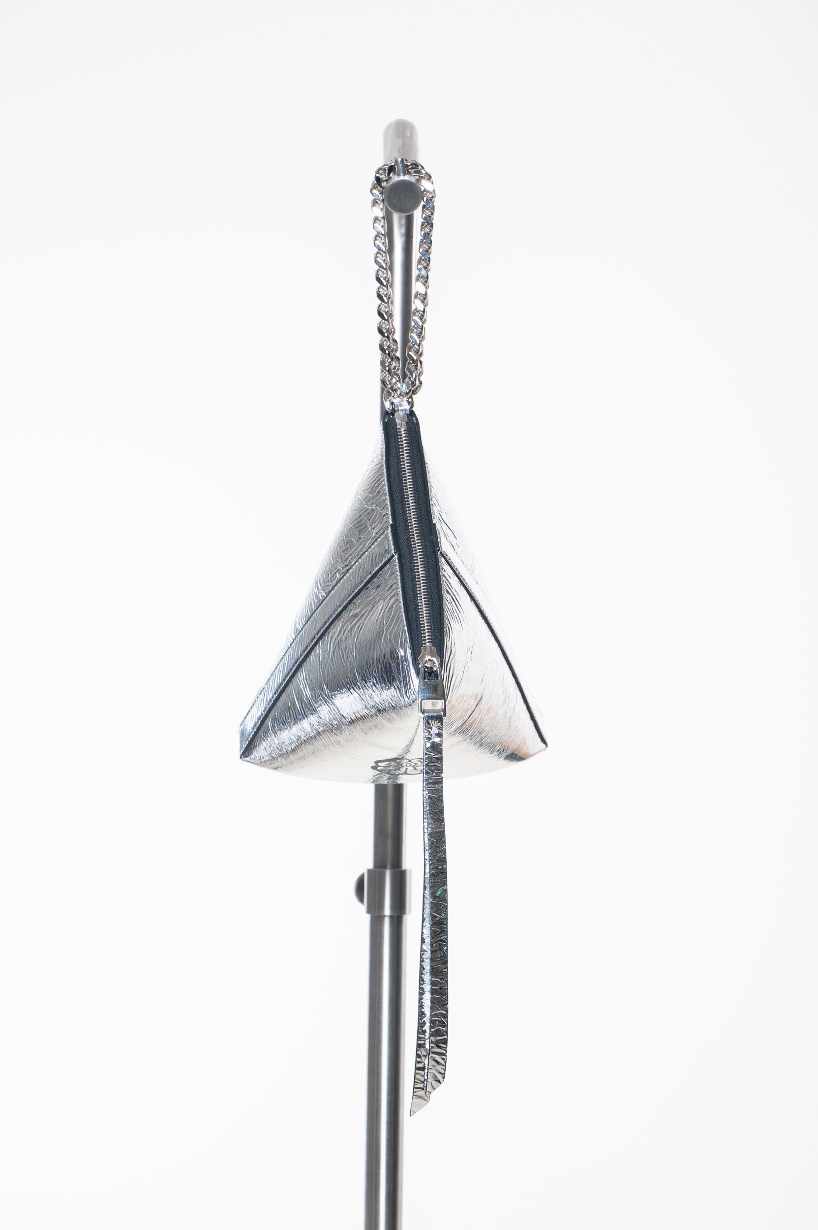 Silver Curve Pouch