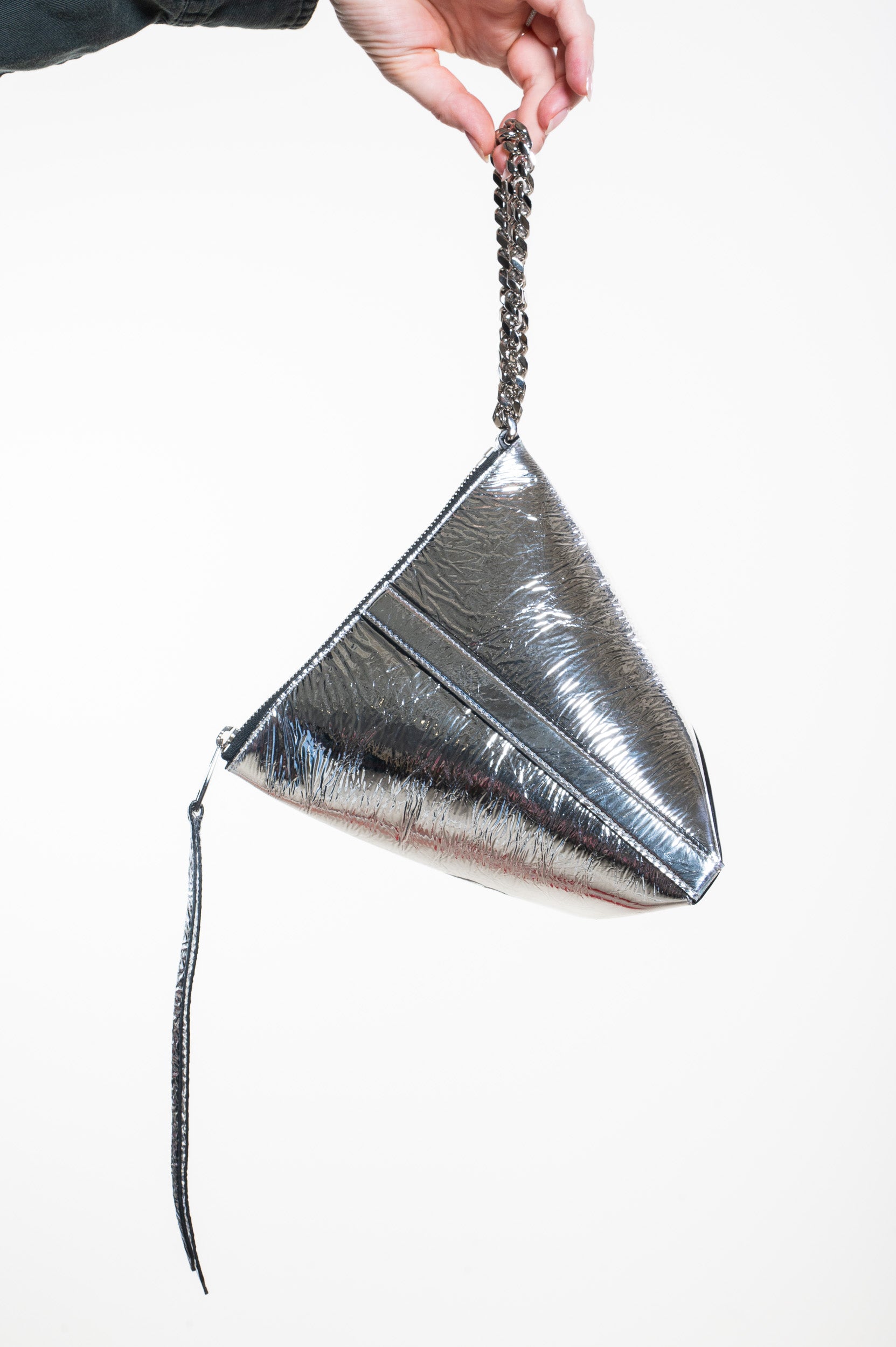 Silver Curve Pouch