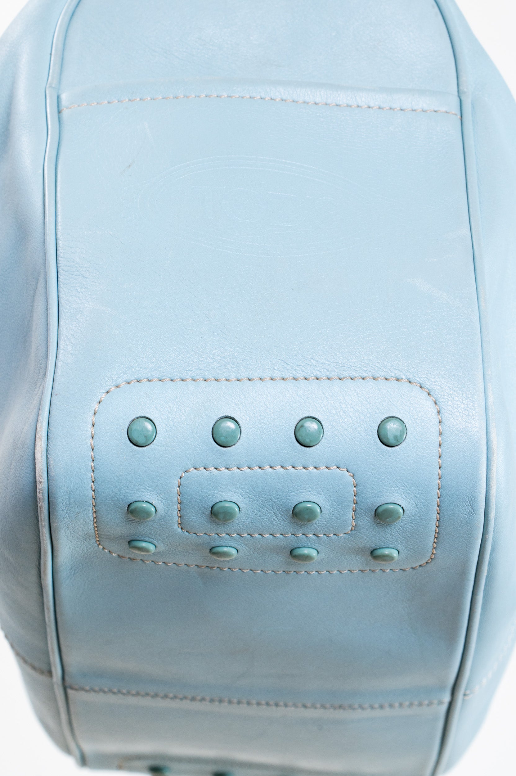 Vintage Sky Blue Shoulder Bag