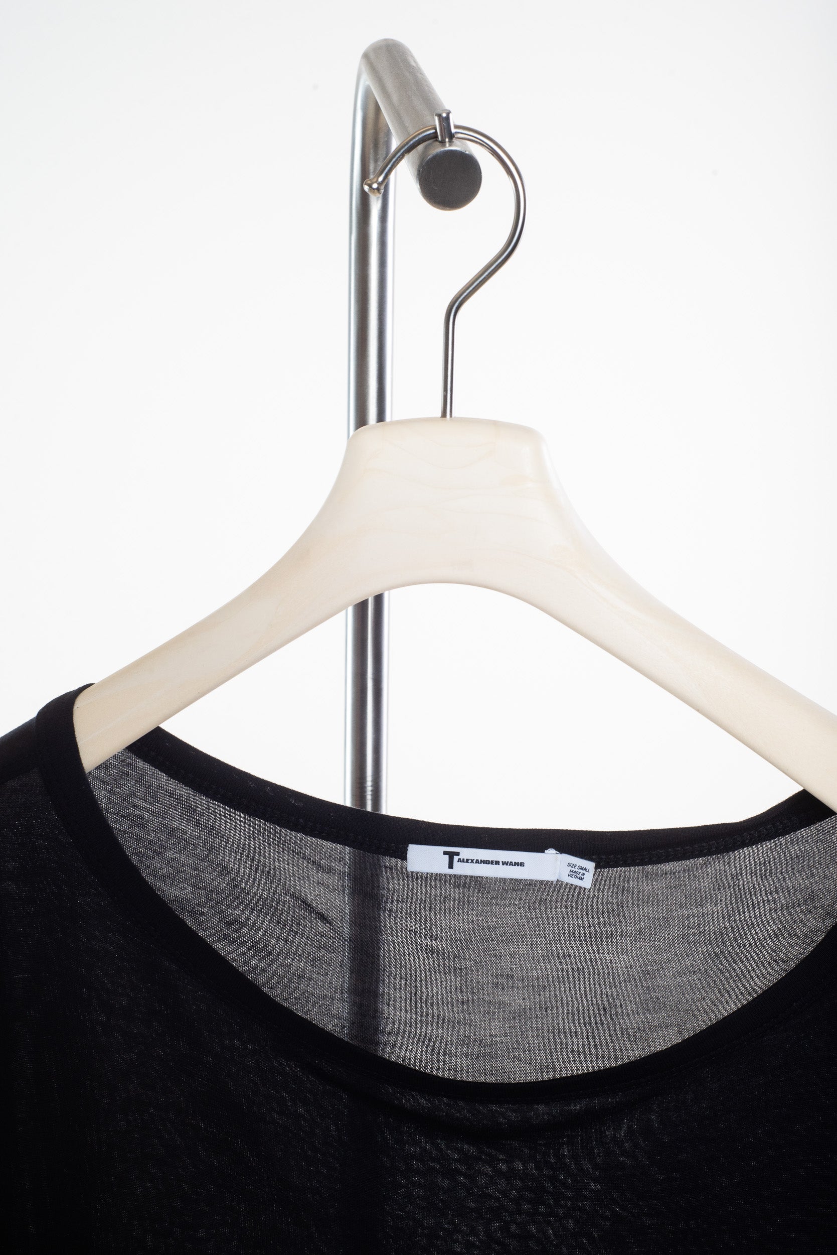 Black T-Shirt Dress with Front Pocket