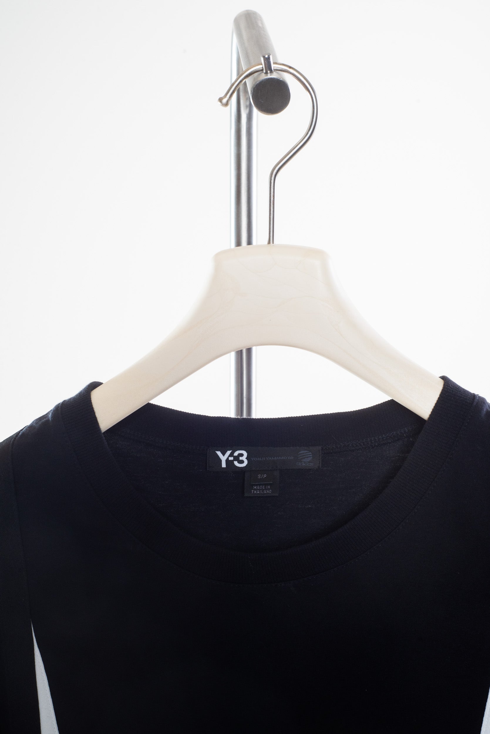 Black Dress T-Shirt Dress with White Stripes
