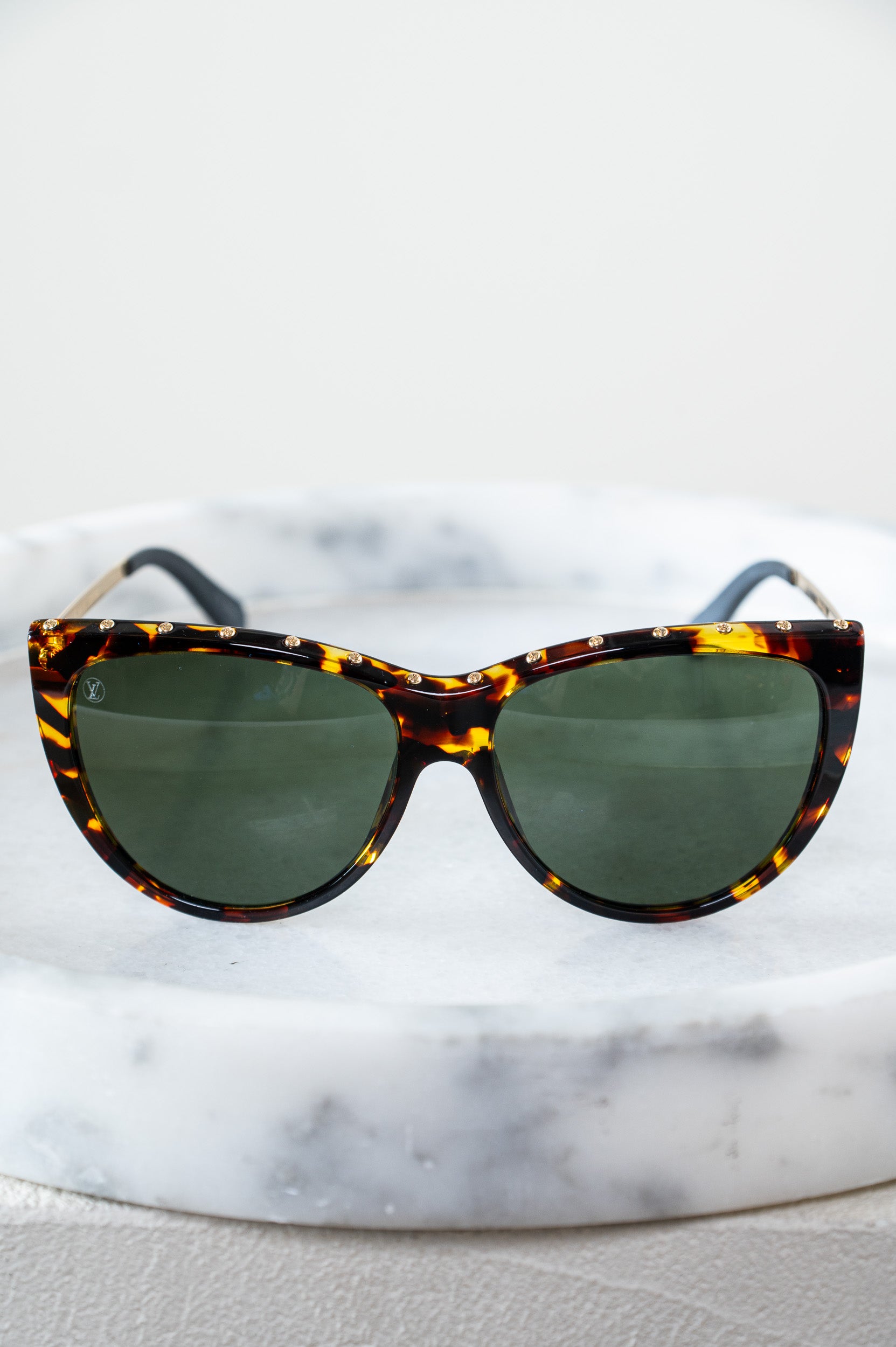 Tortoise Studded Sunglasses
