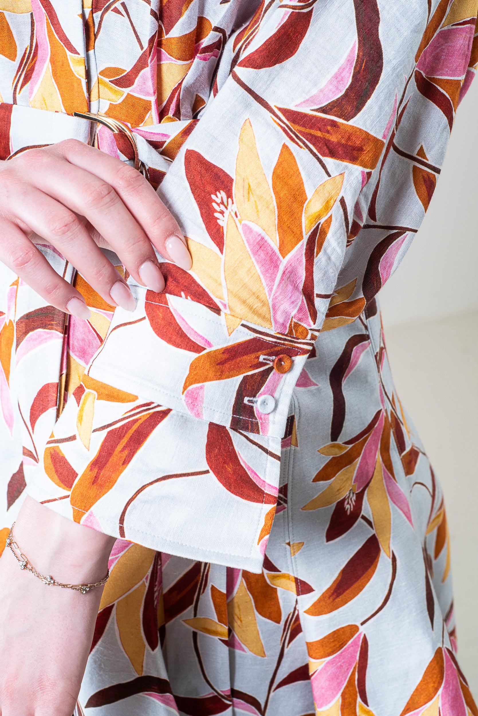 Northbrook Belted Viscose/Linen/NylonMini Dress